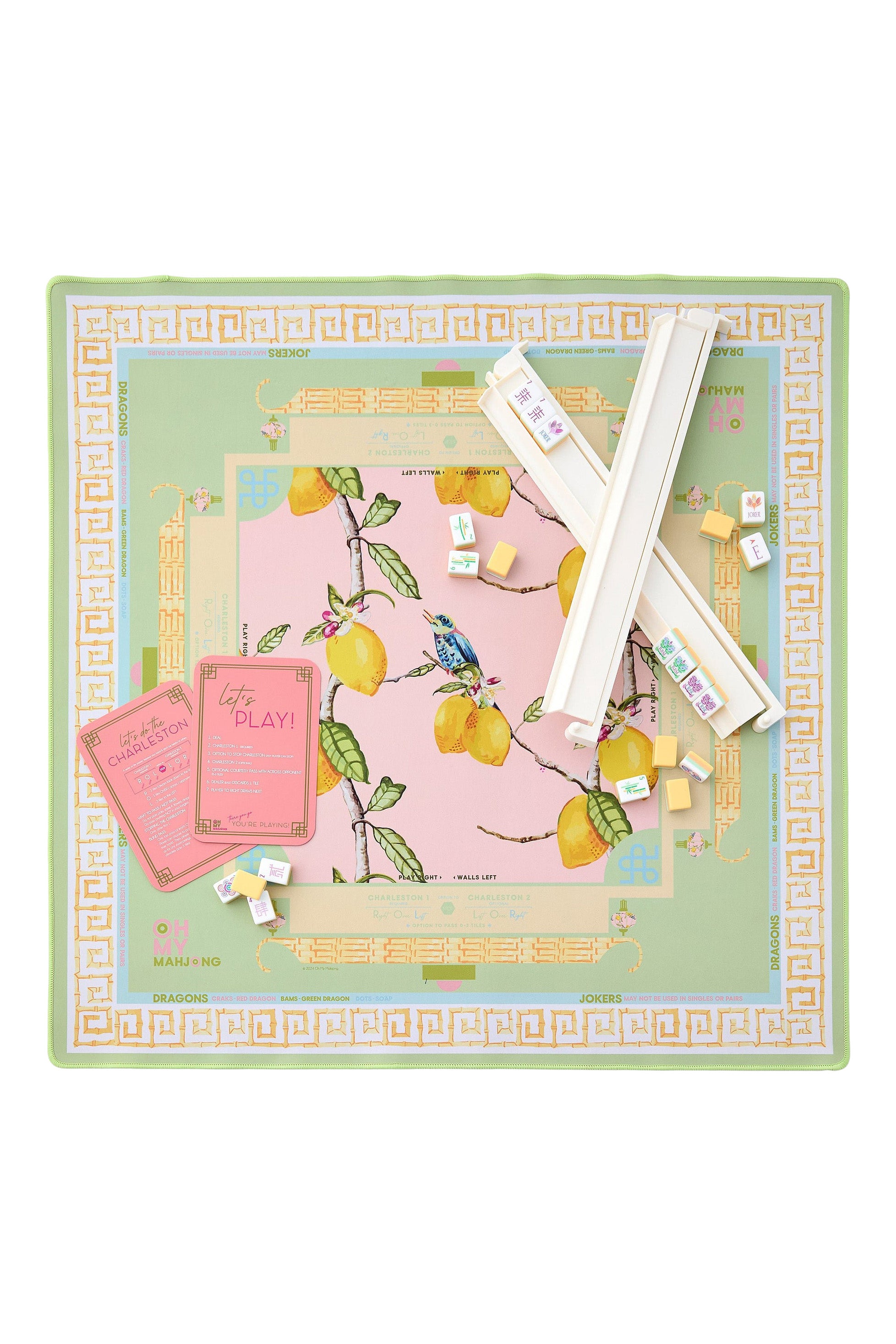 Oh My Mahjong Citrus Songbird Mat