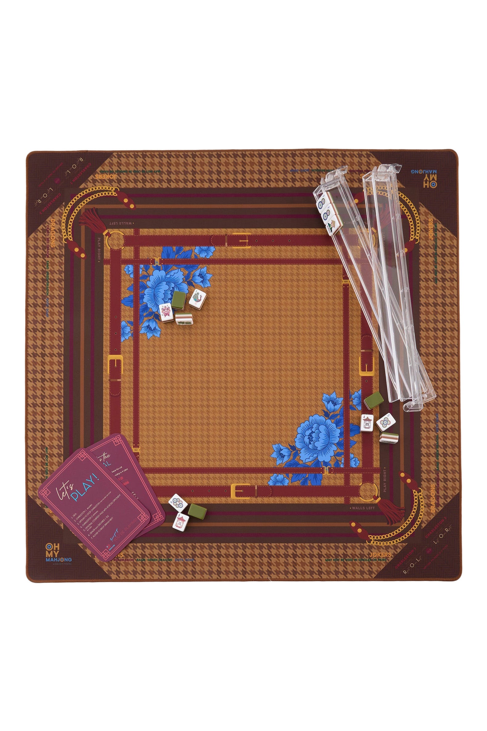 Oh My Mahjong Palomino Mahjong Mat in Tube
