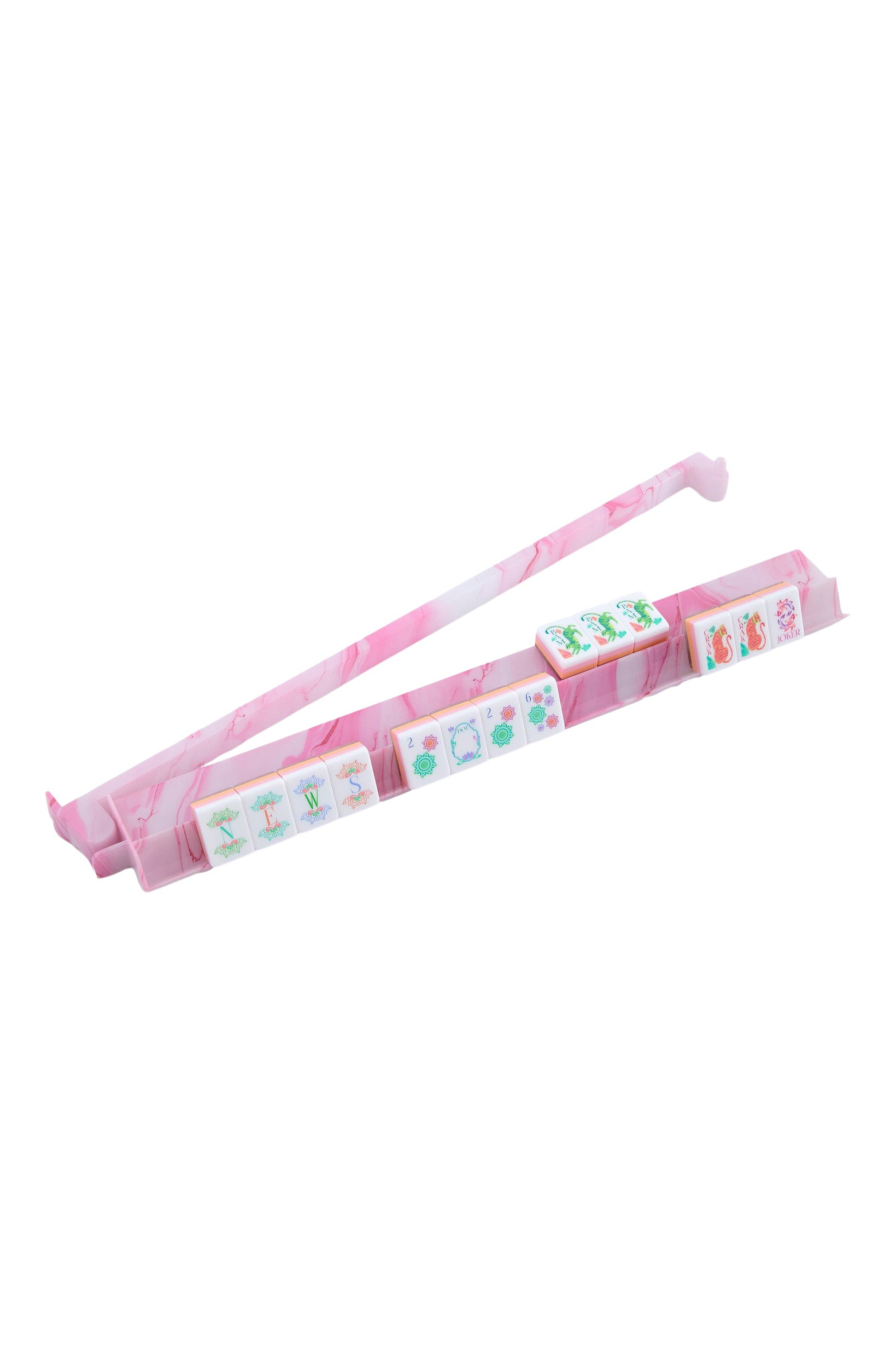 Oh My Mahjong Rack & Pusher Set in Pink Quartz