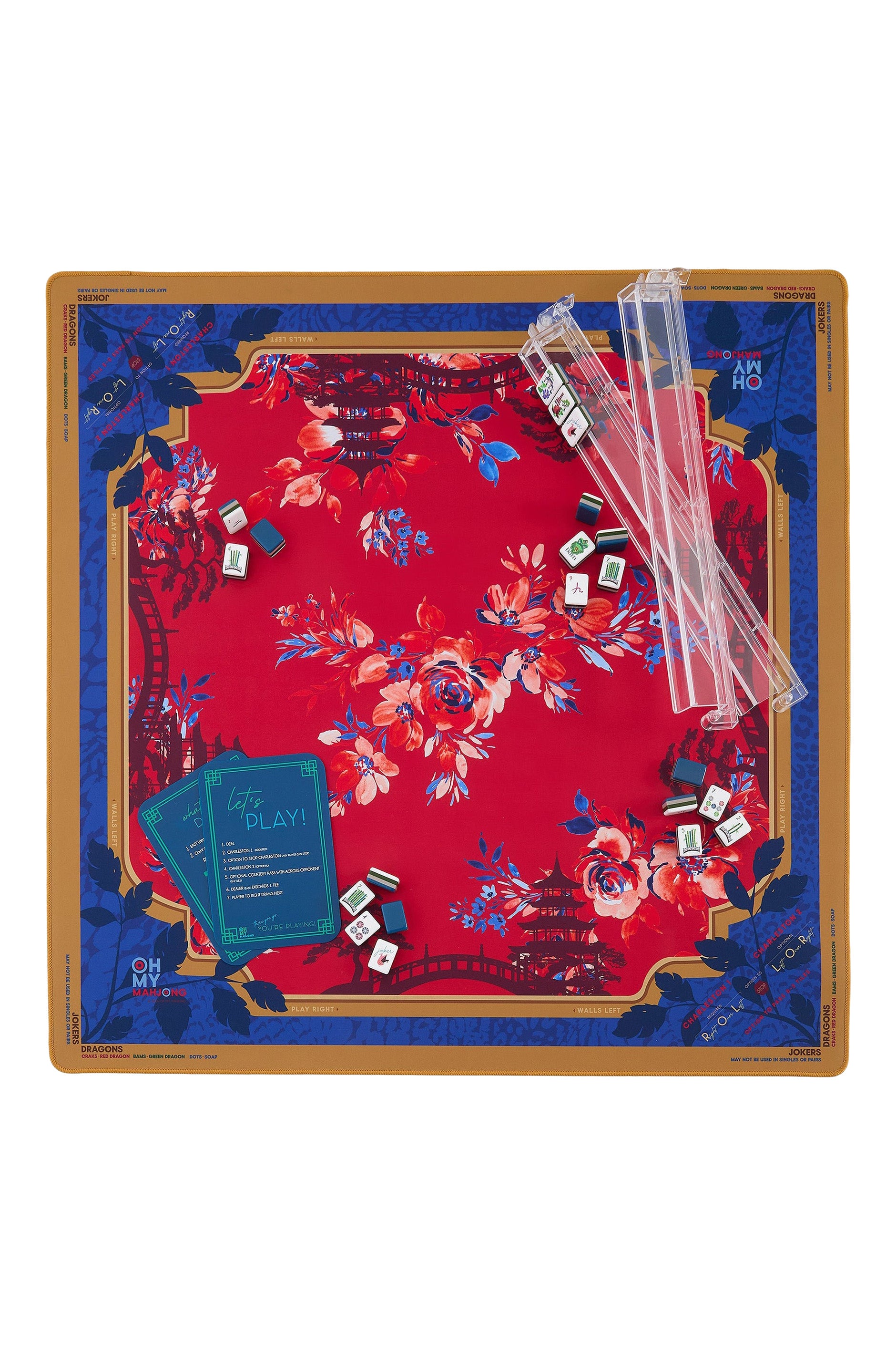 Oh My Mahjong Scarlett Mahjong Mat in Tube