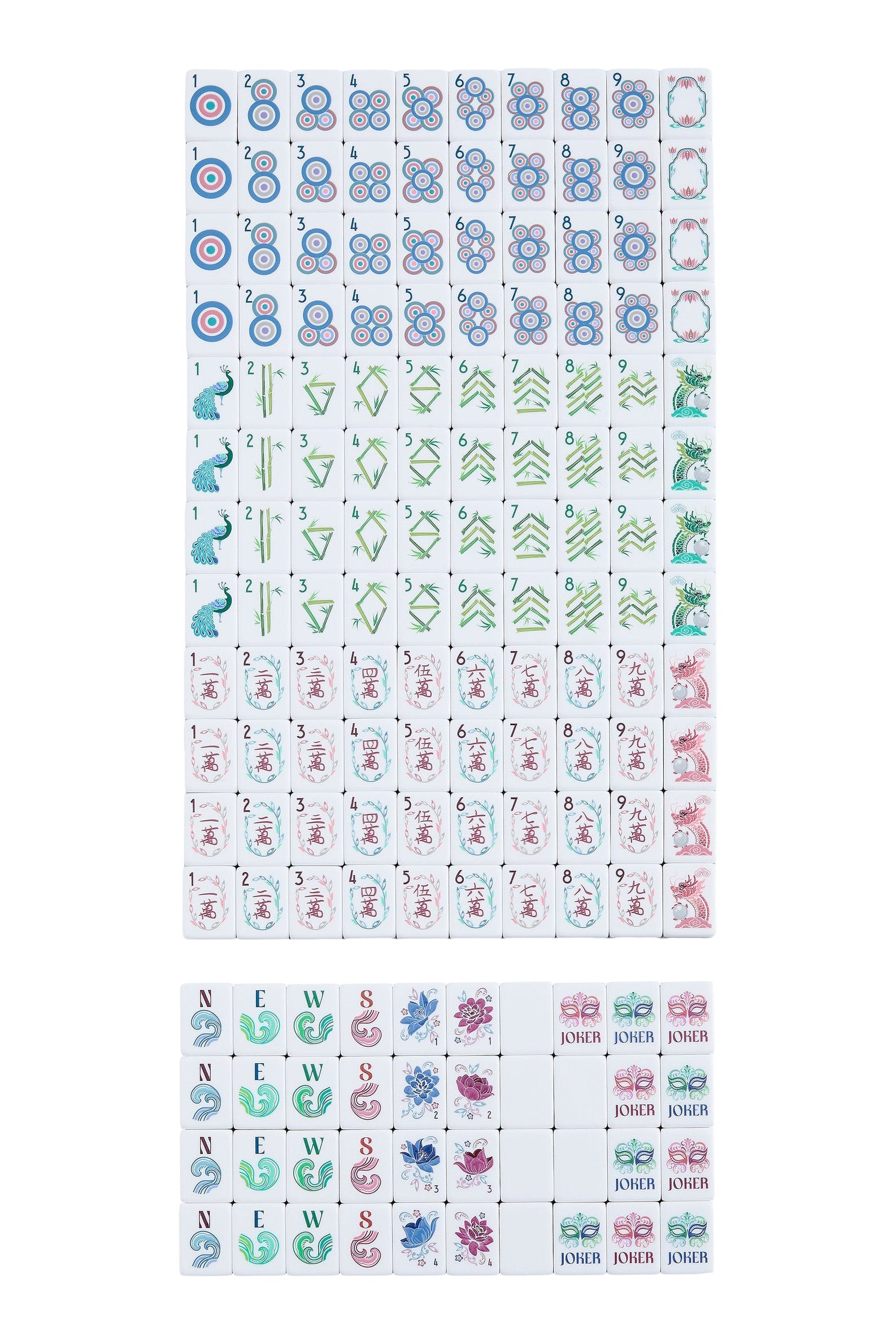 Oh My Mahjong Smith Mahjong Tiles in Woodgrain