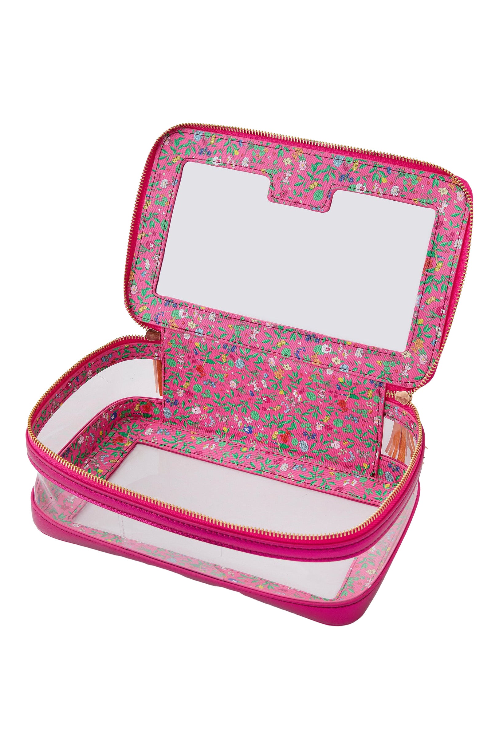 Oh My Mahjong Tile Storage Bag in Metallic Pink