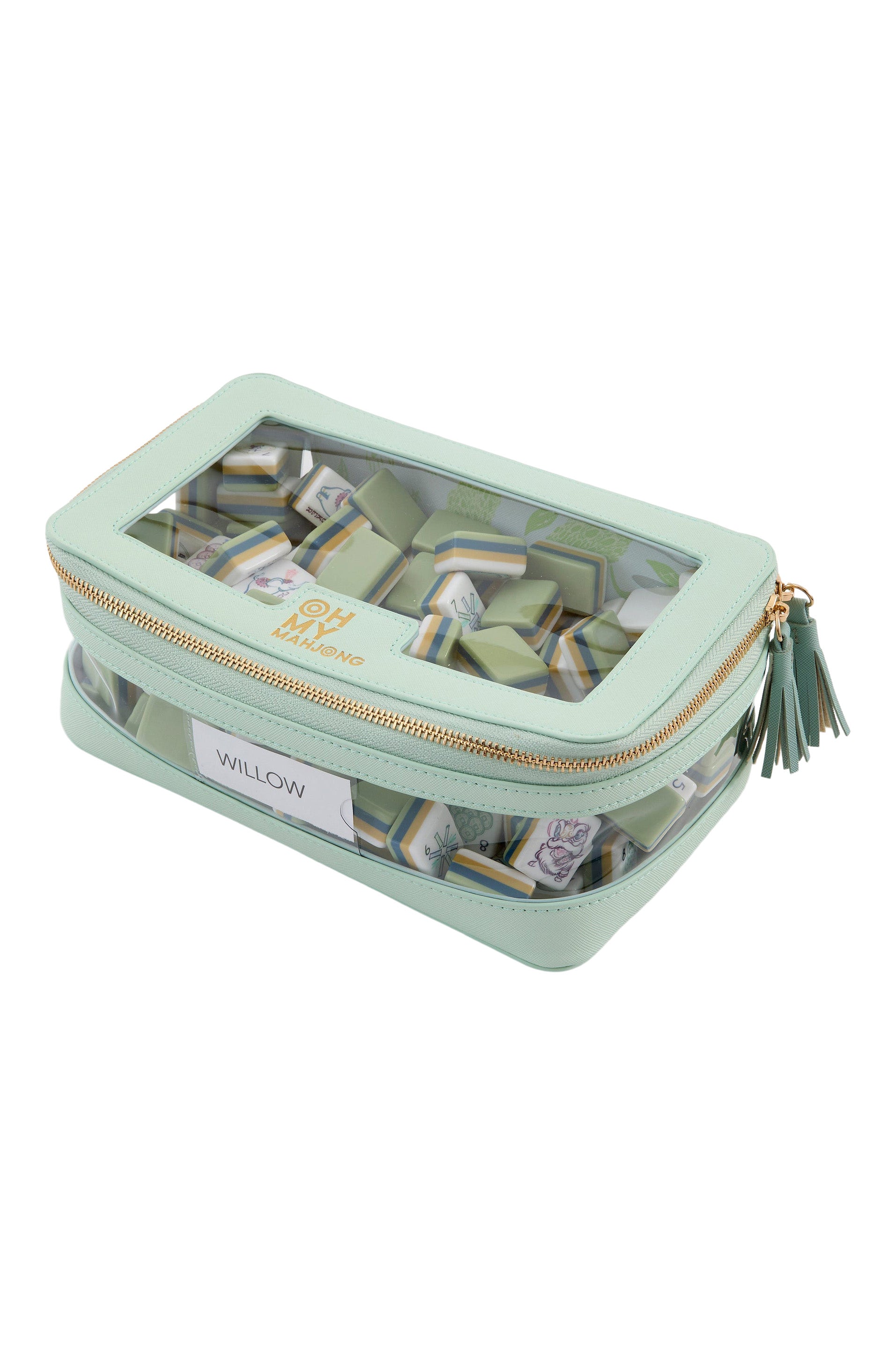 Oh My Mahjong Tile Storage Bag in Mint