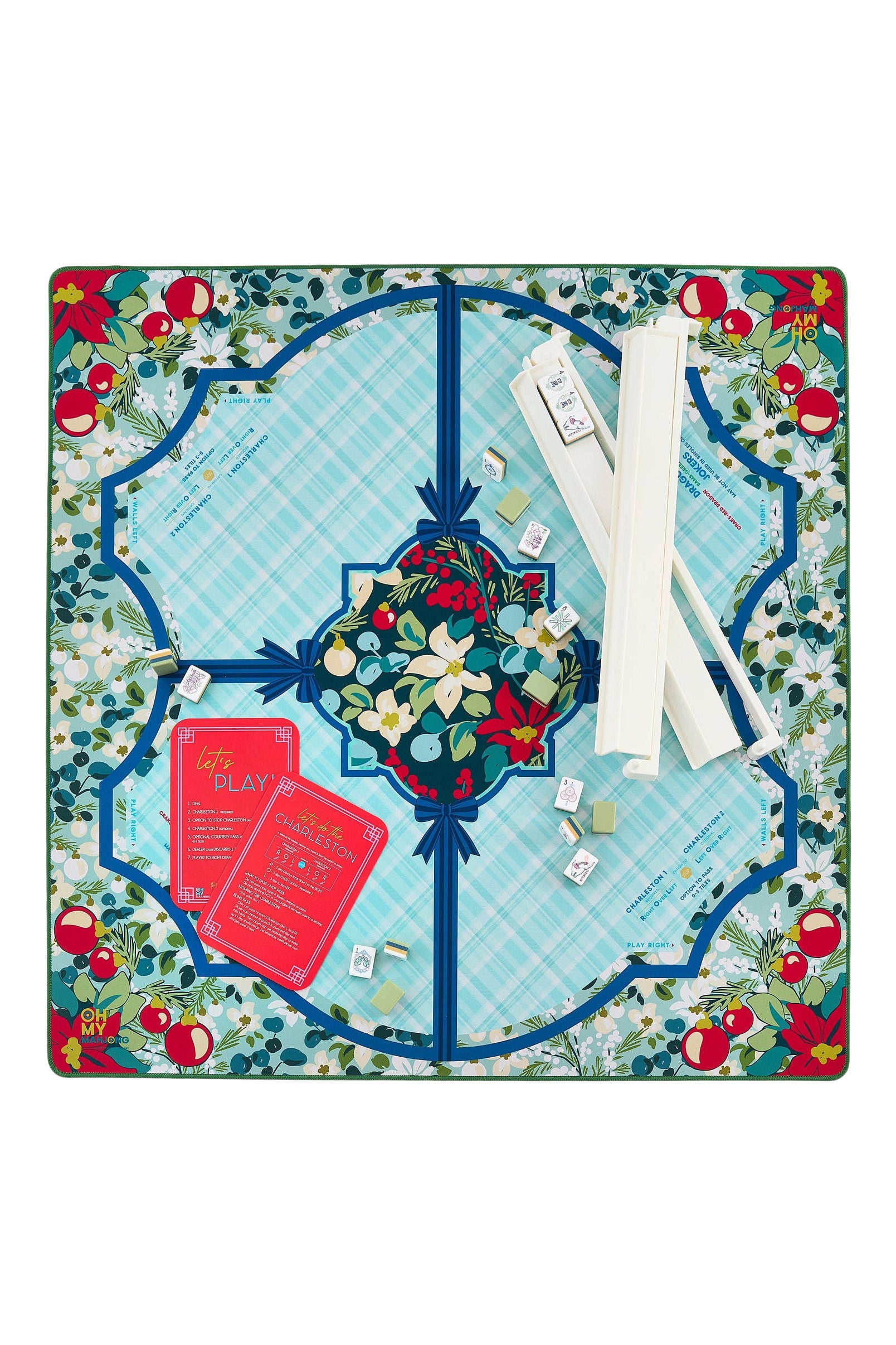 Oh My Mahjong Winterberry Mahjong Mat in Tube