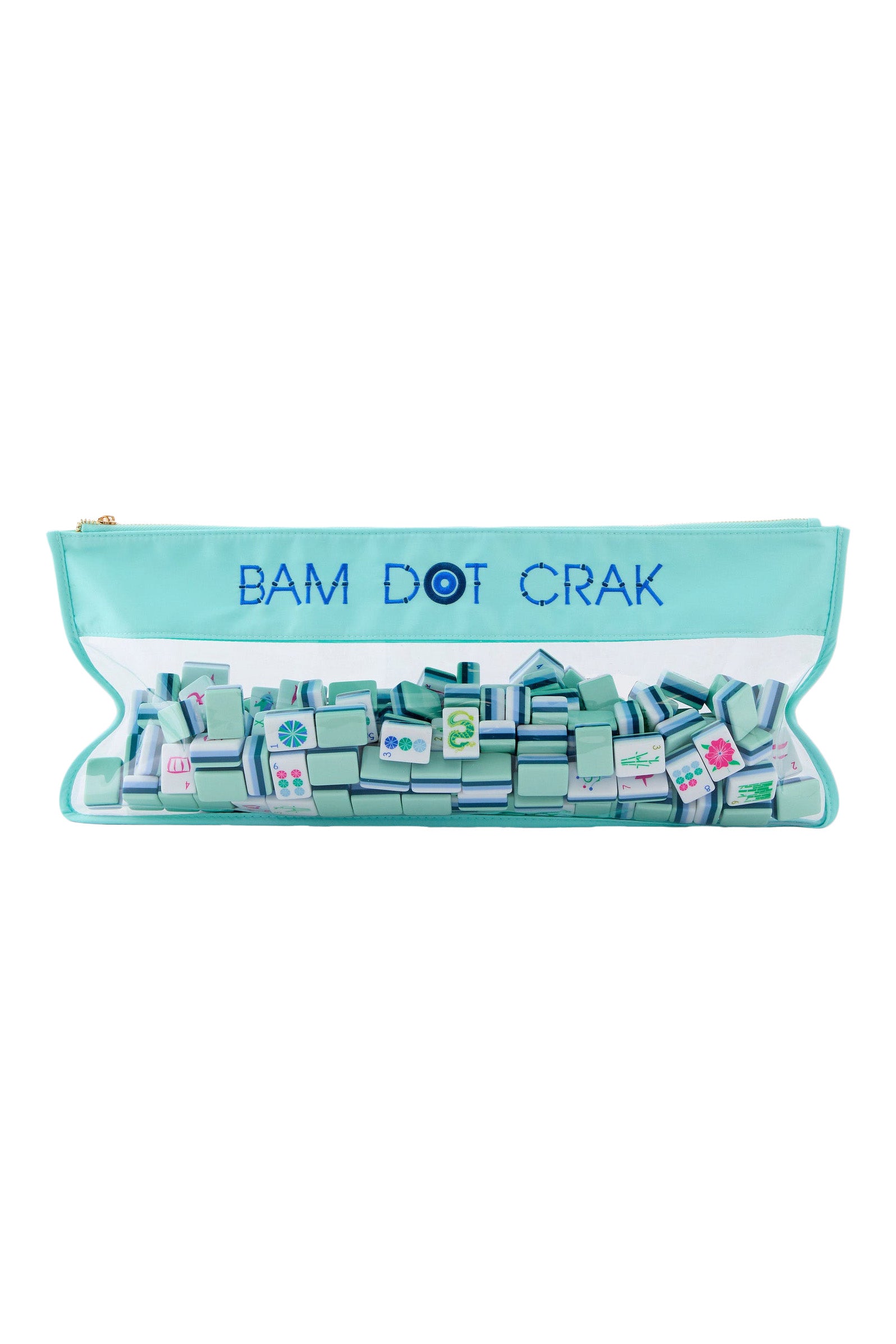 Oh My Mahjong! Bam Dot Crak Bag in Mint