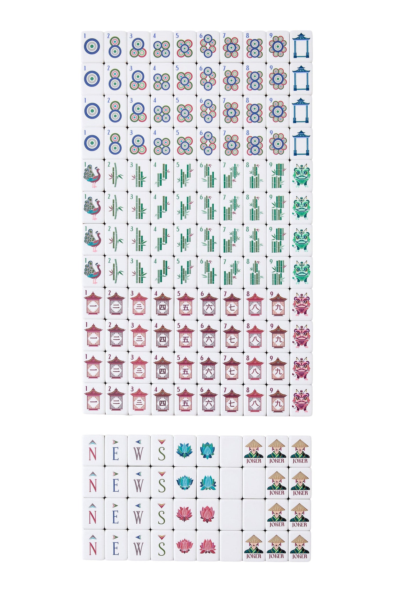 Oh My Mahjong Drake Mahjong Tile Set