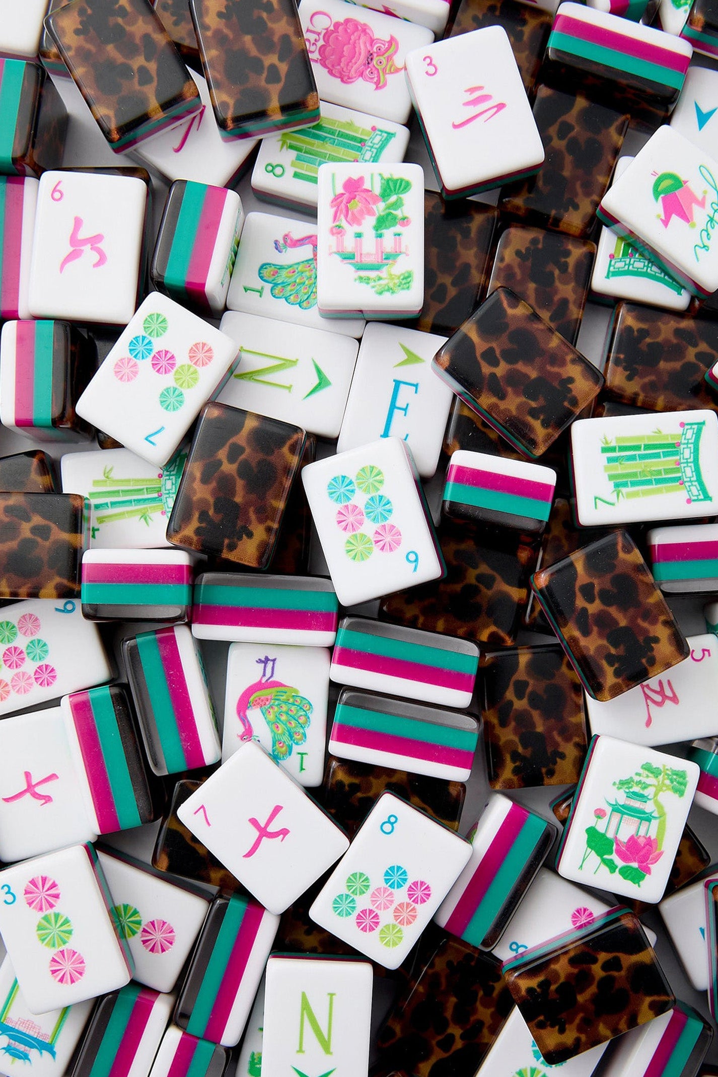 Oh My Mahjong Glow Wild Mahjong Tile Set
