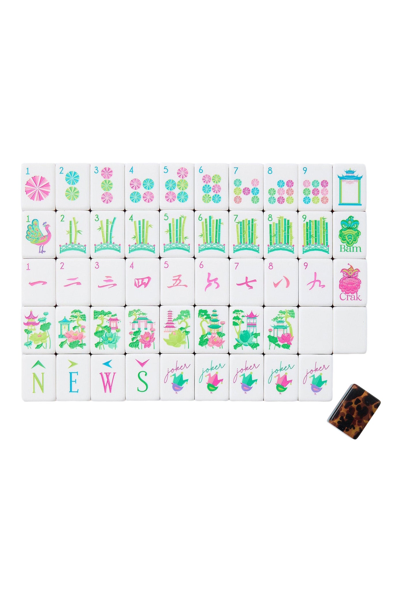Oh My Mahjong Glow Wild Mahjong Tile Set
