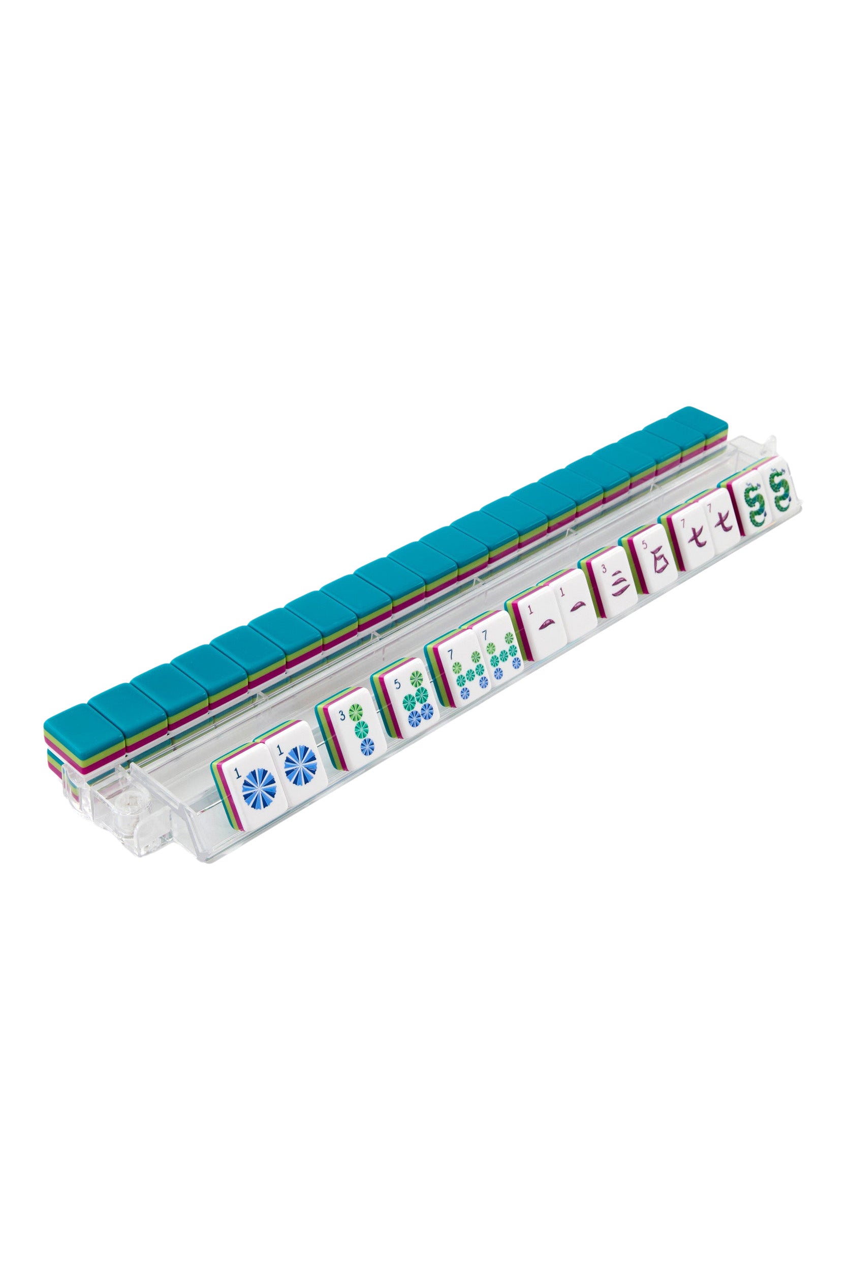 Oh My Mahjong Lagoon Mahjong Tile Set in Turquoise