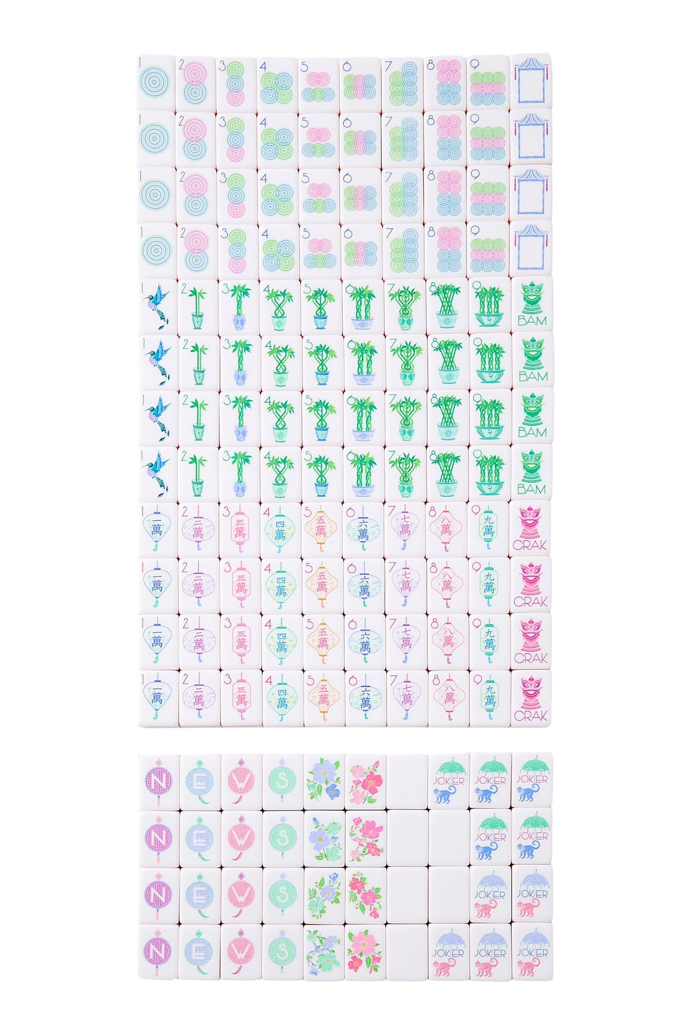 Oh My Mahjong! Luminaire Mahjong Tile Set