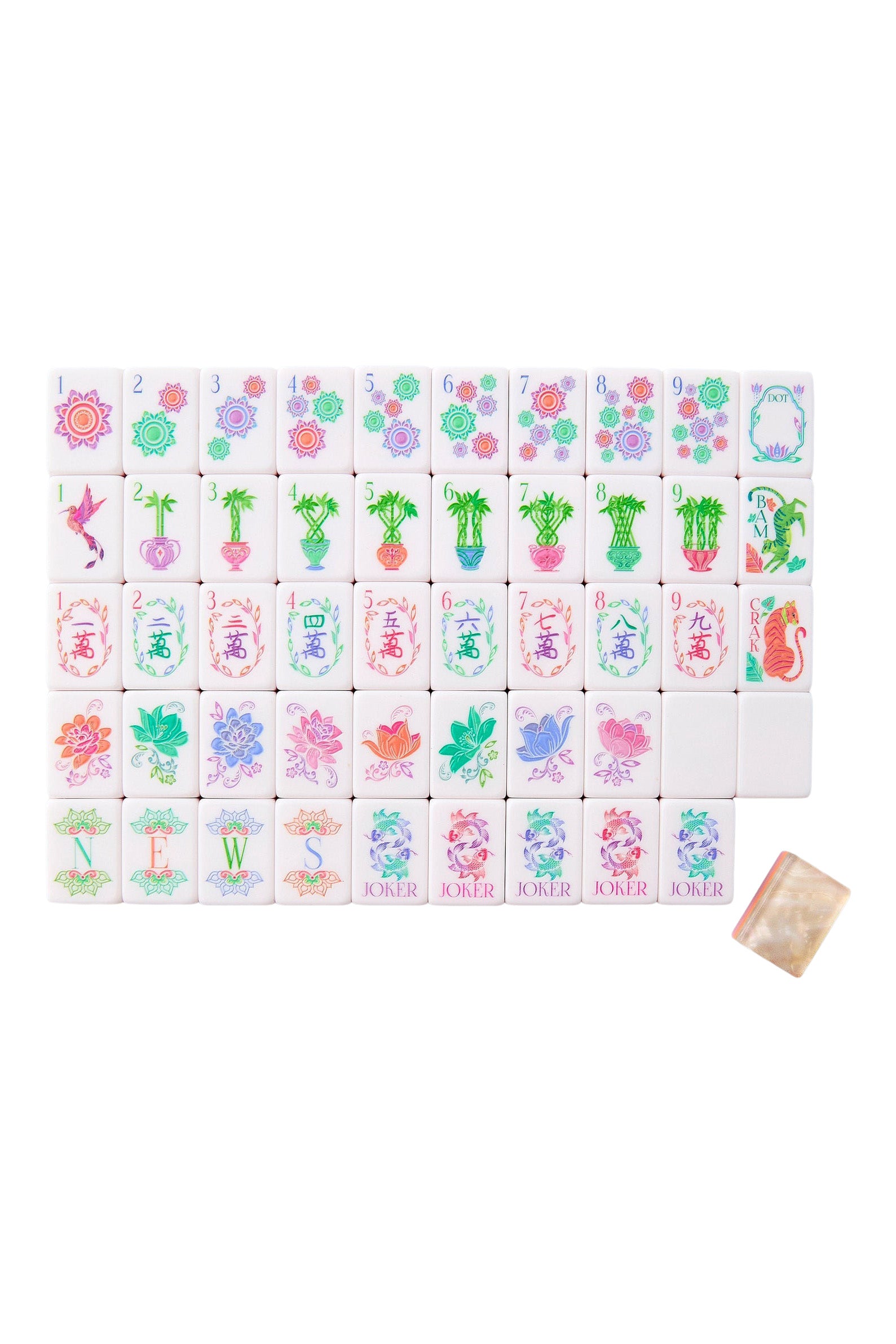 Oh My Mahjong Pearlescent Mahjong Tile Set