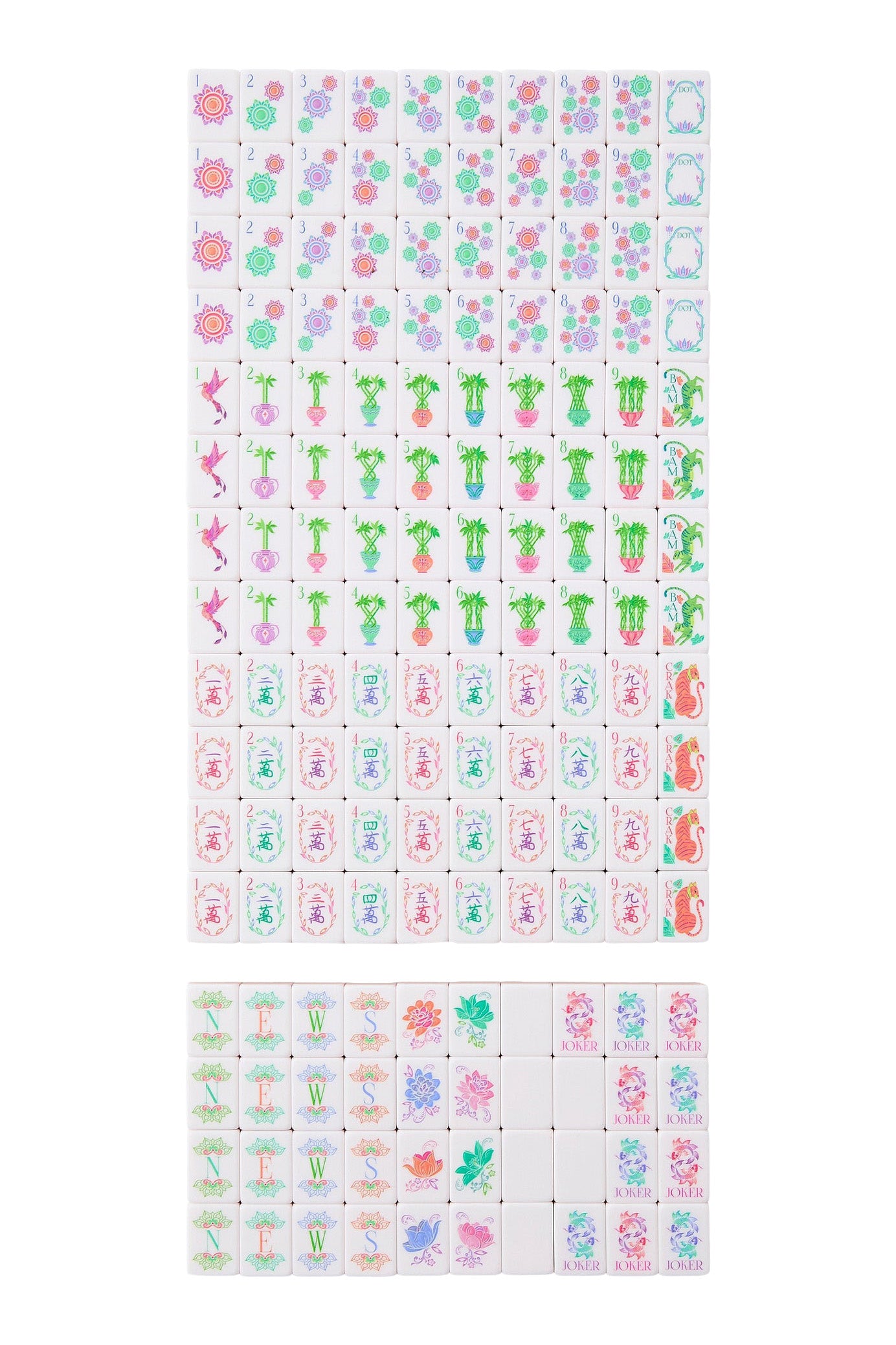 Oh My Mahjong! Pearlescent Mahjong Tile Set