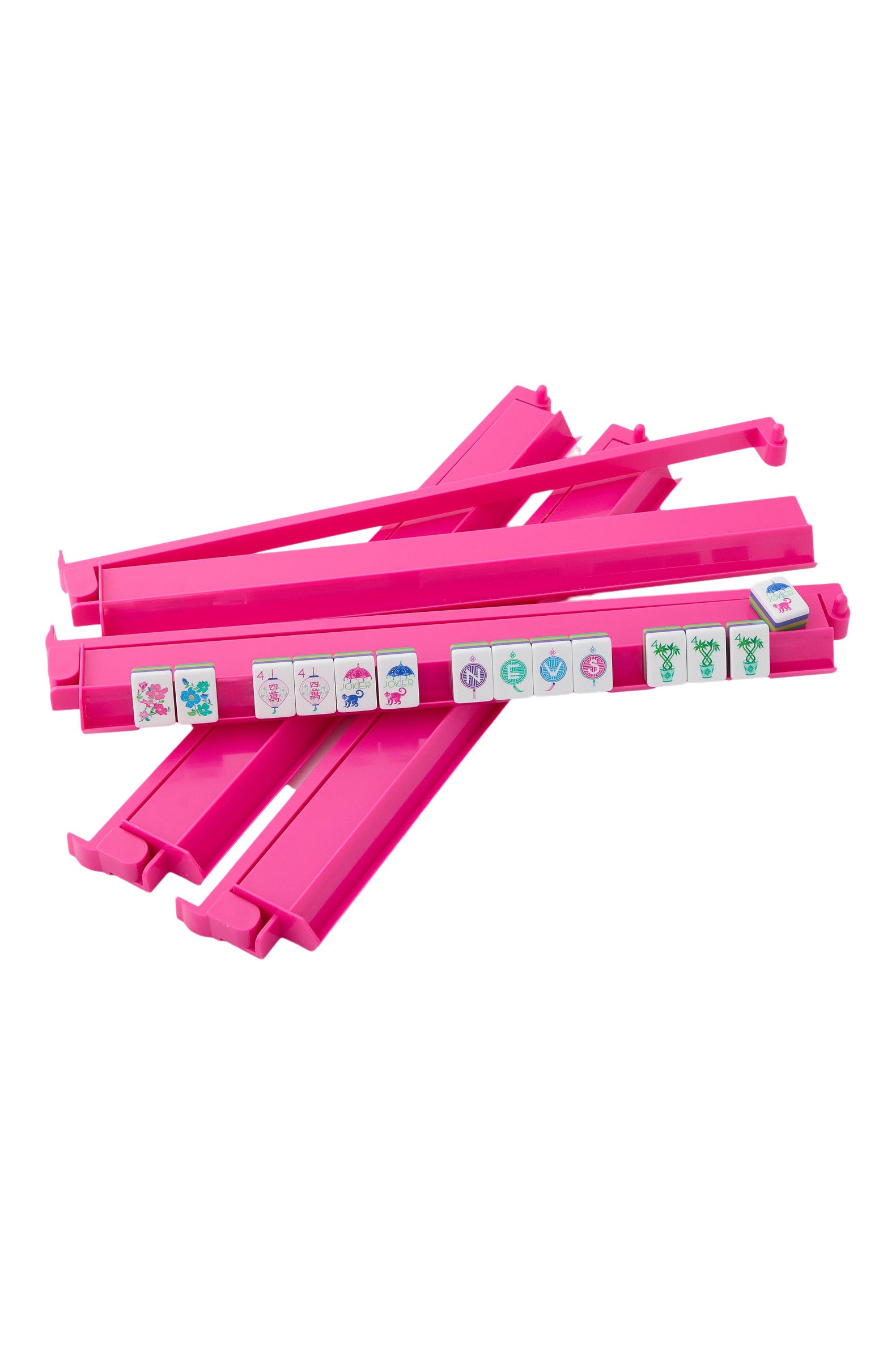Oh My Mahjong! Rack & Pusher Set in Hot Pink
