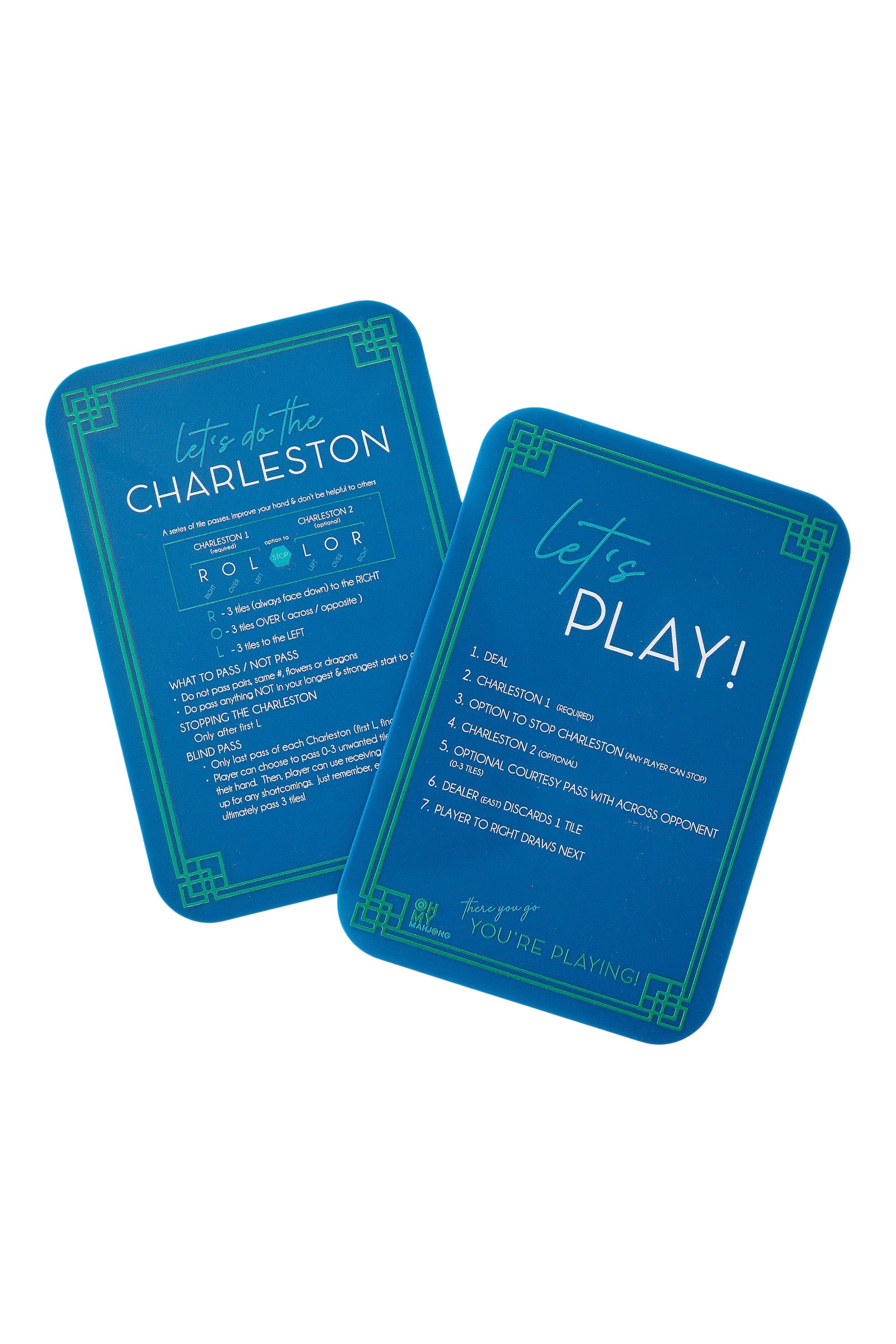 Oh My Mahjong Shuffler in Blue