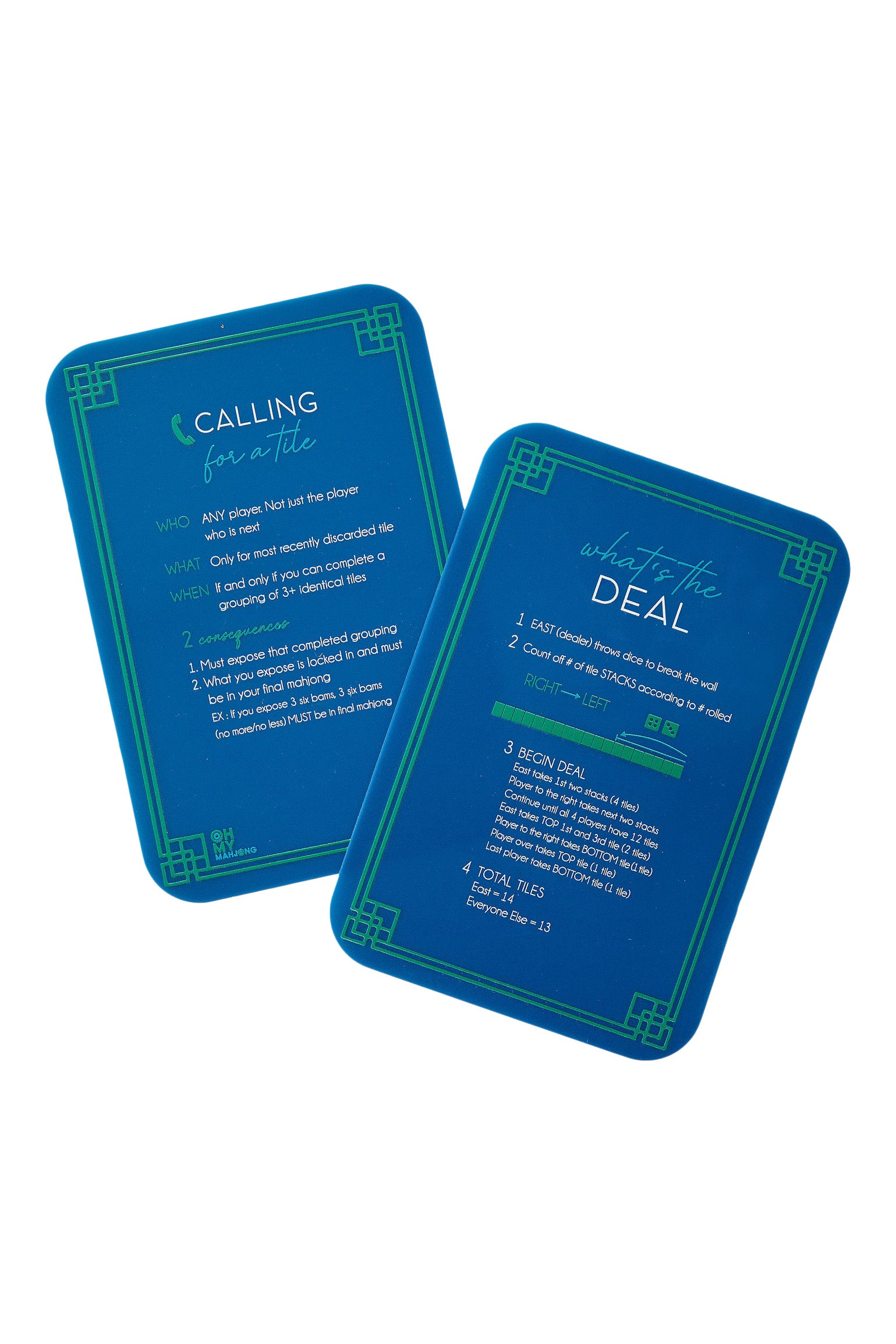 Oh My Mahjong Shuffler in Blue