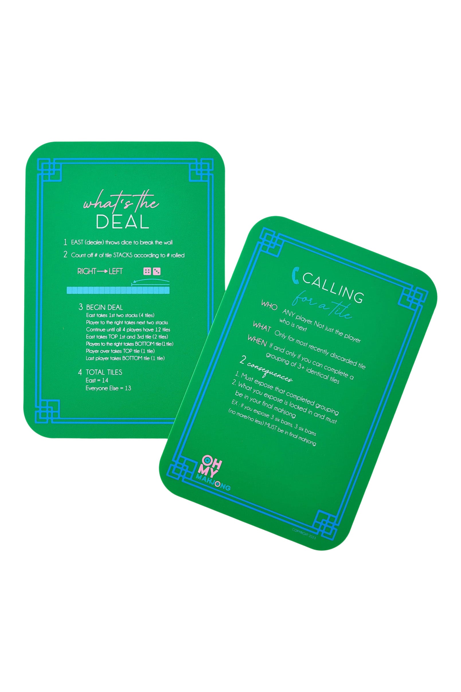 Oh My Mahjong Shuffler in Green