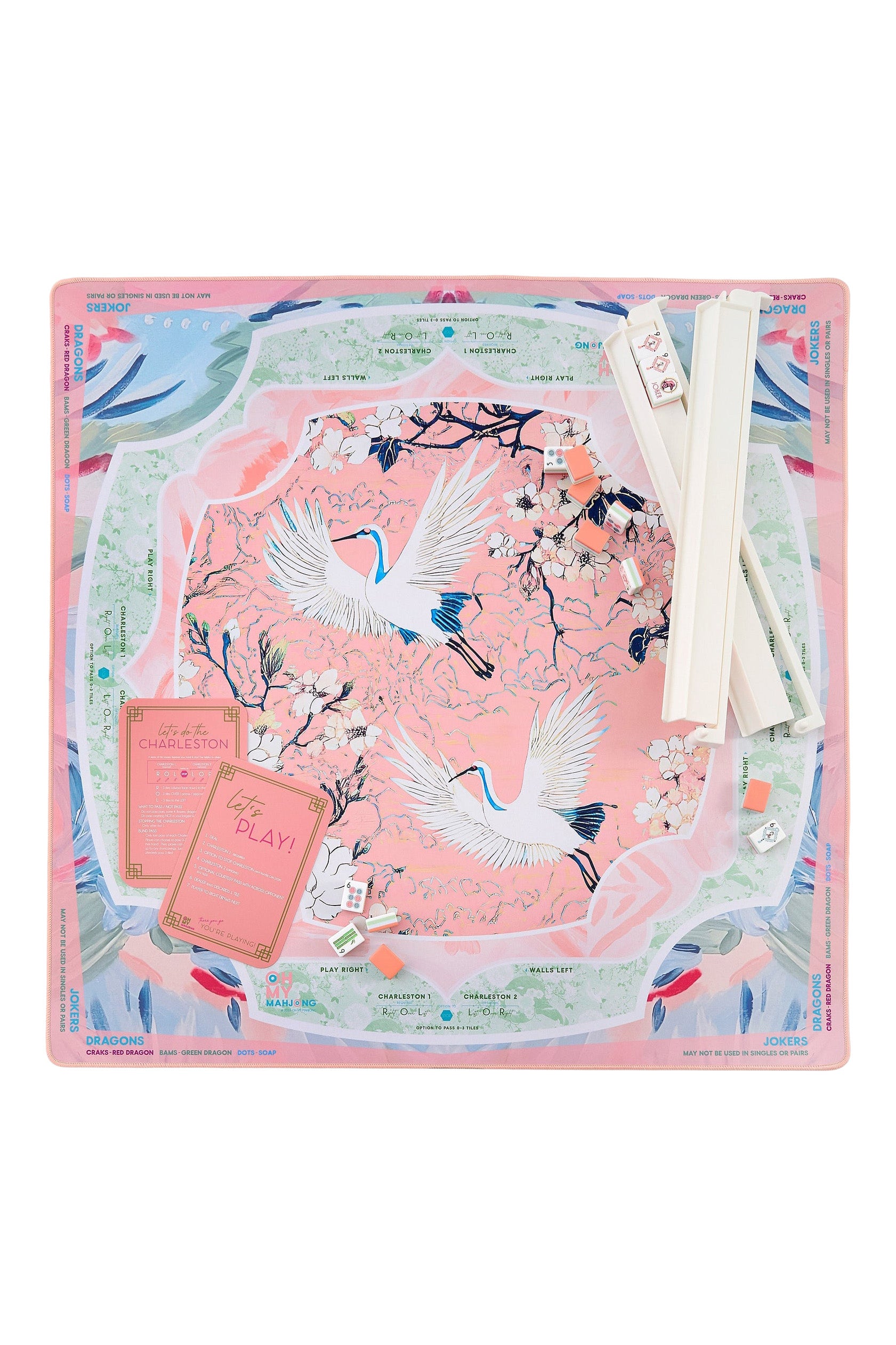 Oh My Mahjong Heron Mahjong Mat In Tube