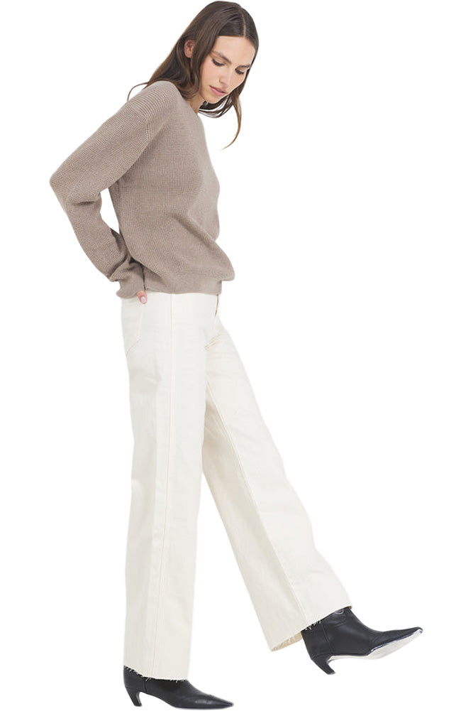 One Grey Day Francesca Pullover in Stone