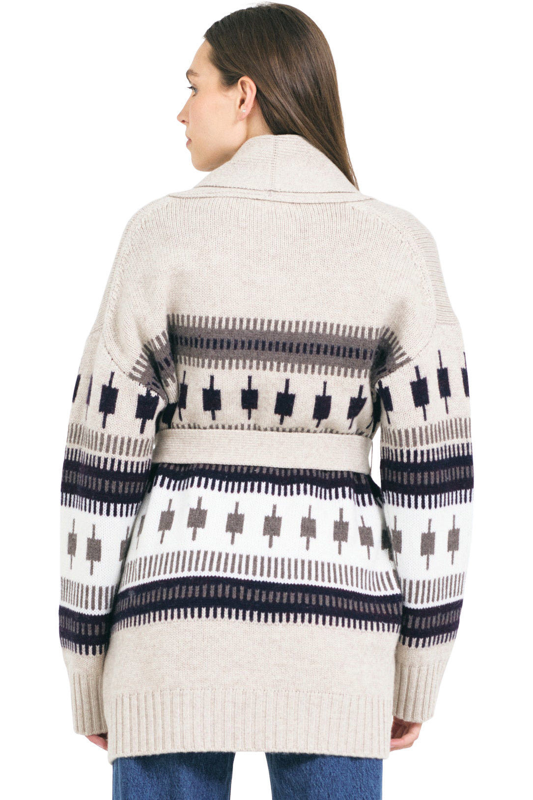 One Grey Day Lovisa Cardigan in Biscuit Combo