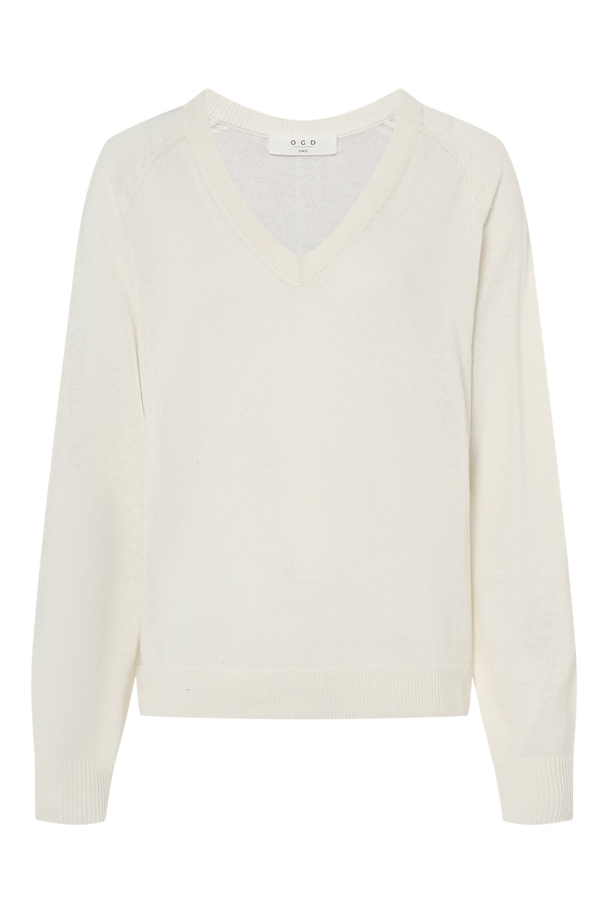 One Grey Day Sloan Linen V-neck Sweater