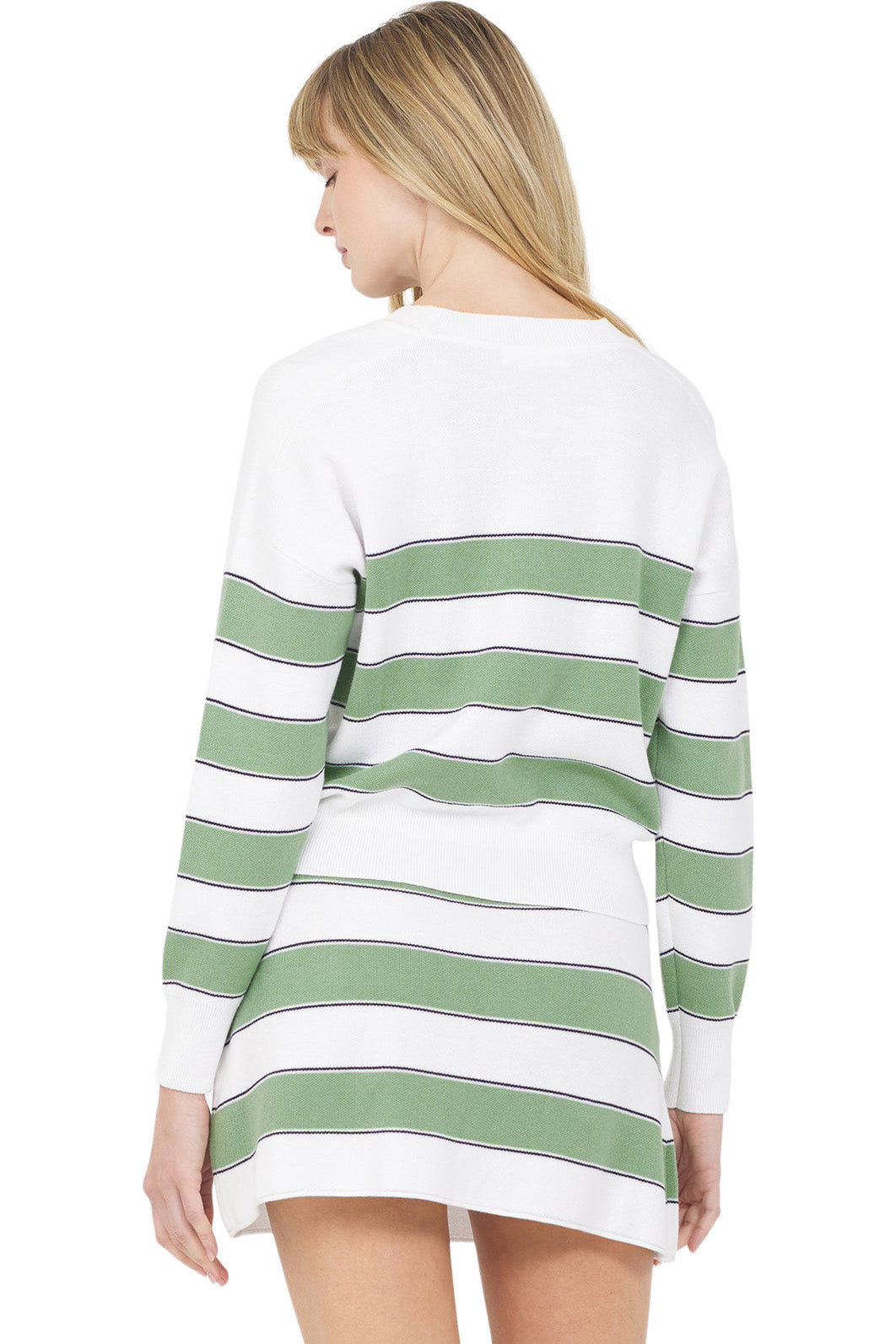 One Grey Day Warwick Pullover in Matcha Combo