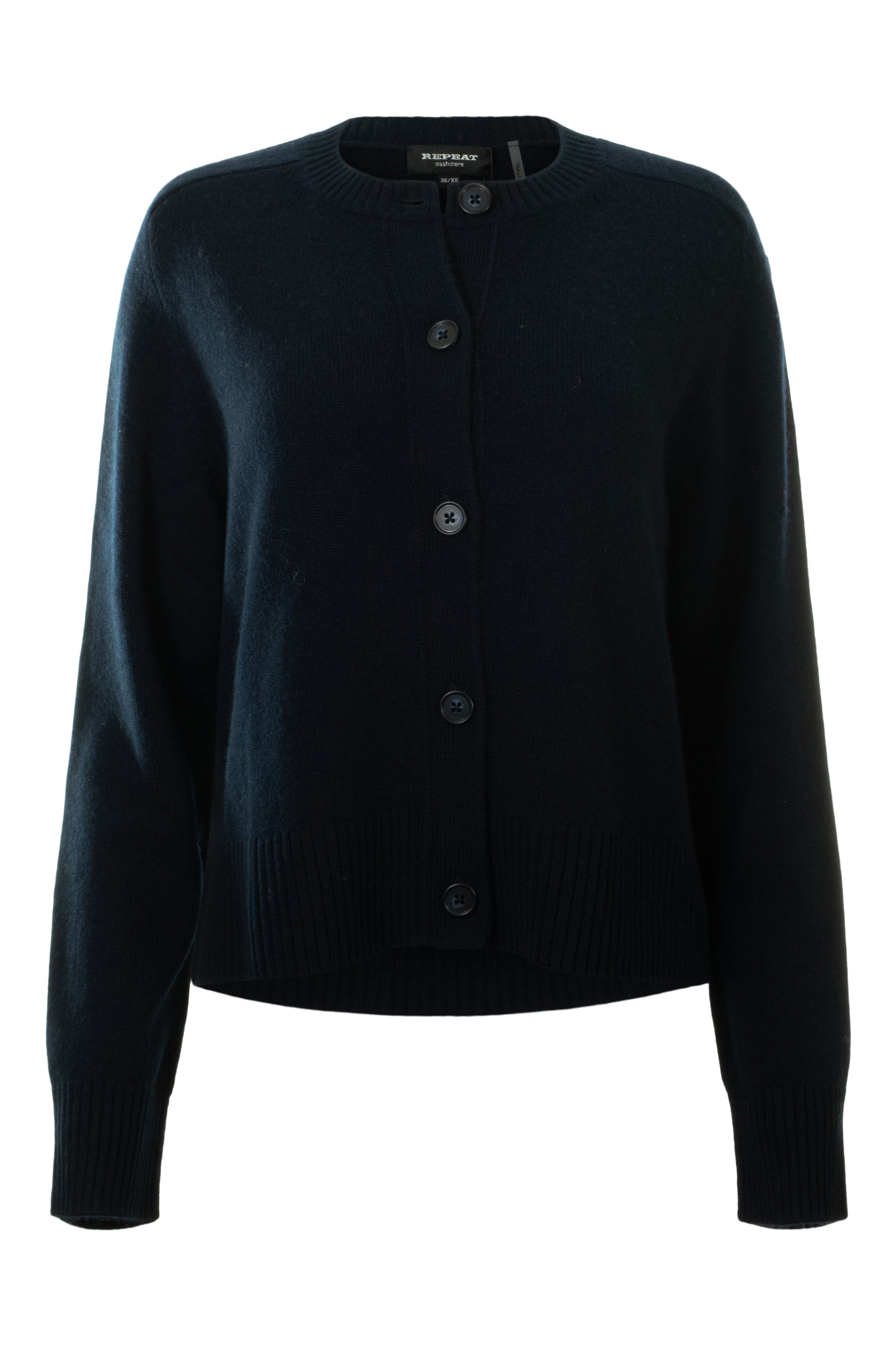 Repeat Cashmere Cardigan in Navy
