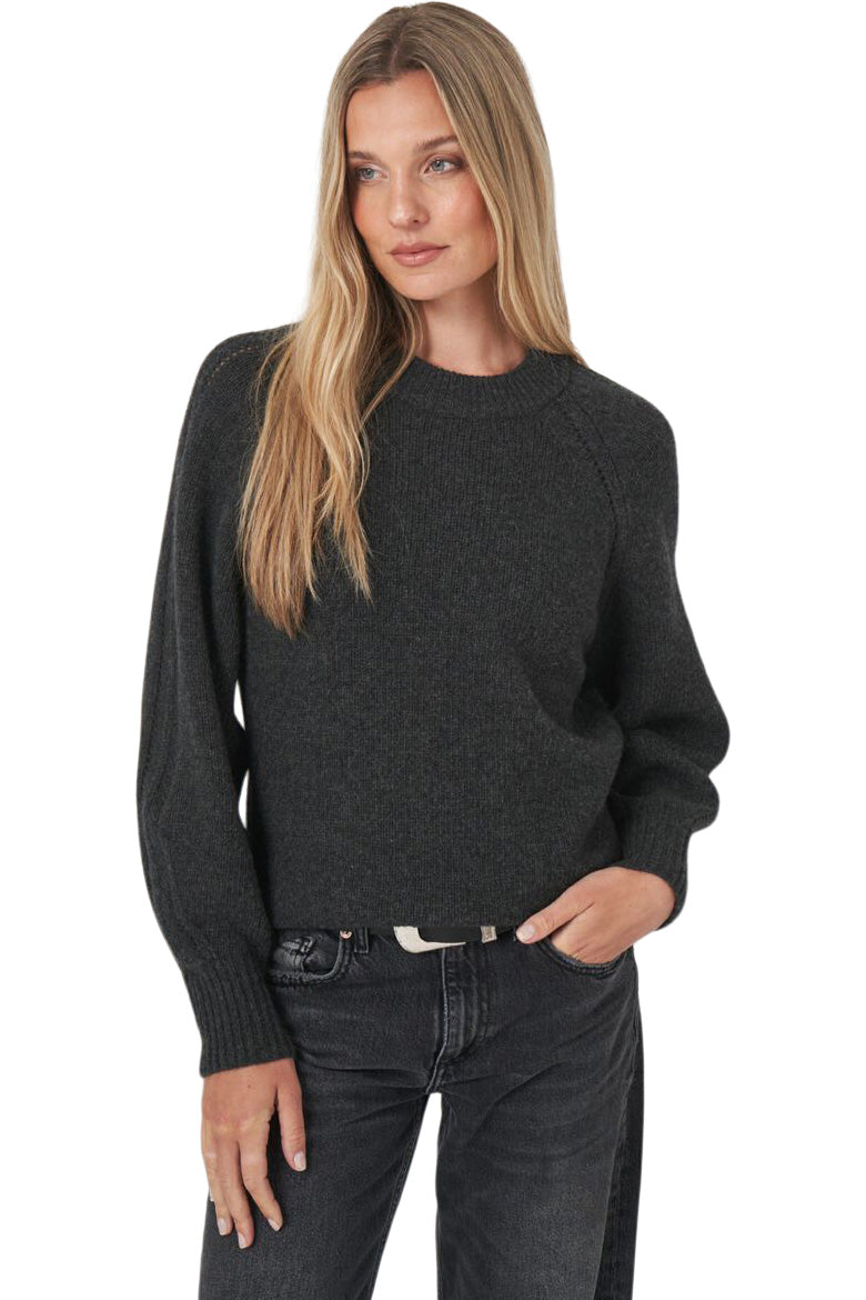 Repeat Cashmere Chunky Knit Sweater in Charcoal