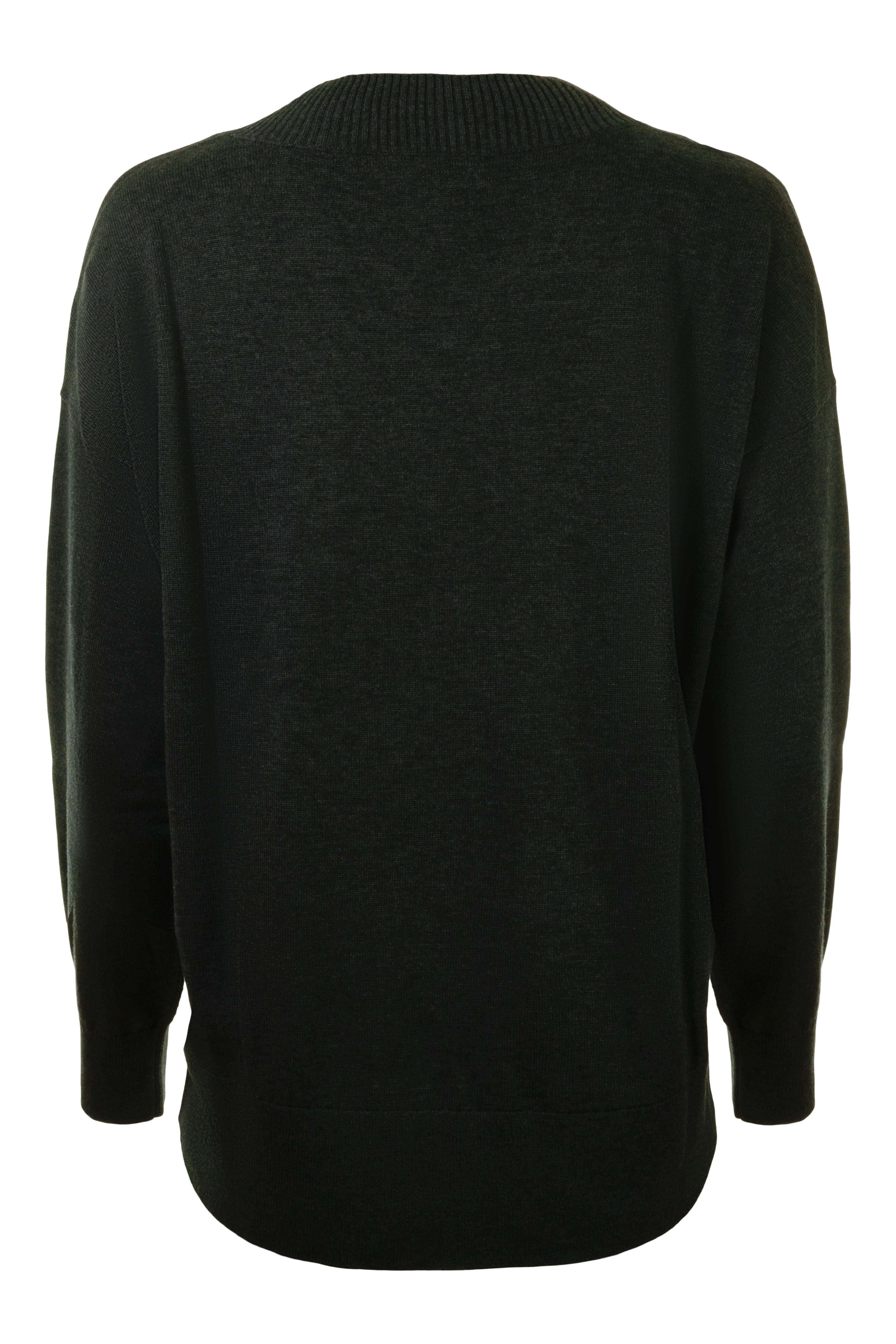 Repeat Cashmere Cotton Viscose V-neck Sweater in Dark Grey
