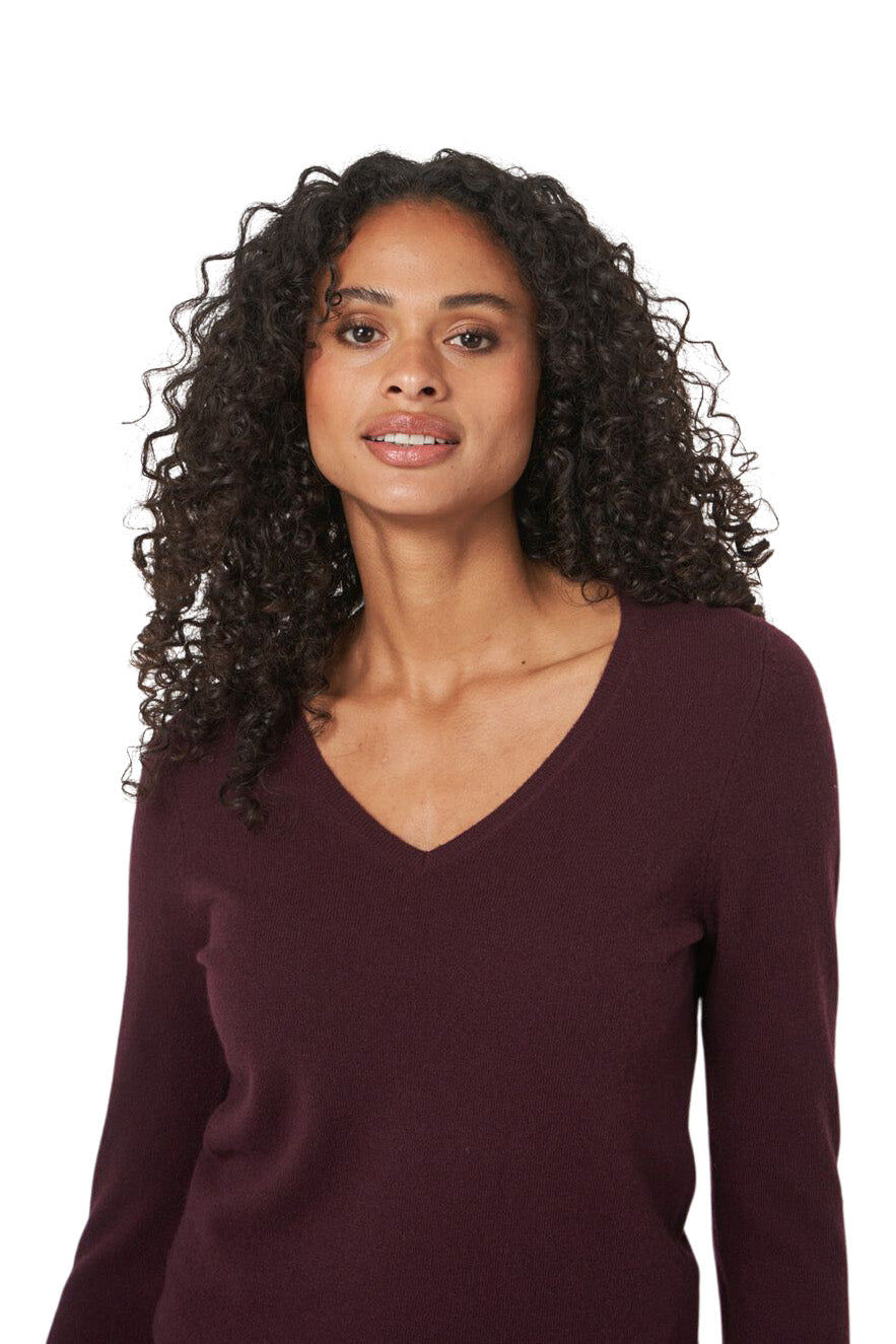 Repeat Cashmere Basic Cashmere V-neck Sweater