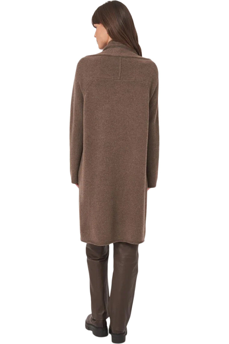 Repeat Cashmere Chunky Knit Cardigan in Cacao