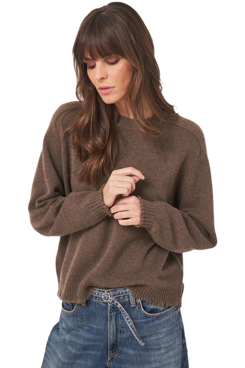 Repeat Cashmere Relaxed Fit Crewneck Sweater
in Cacao