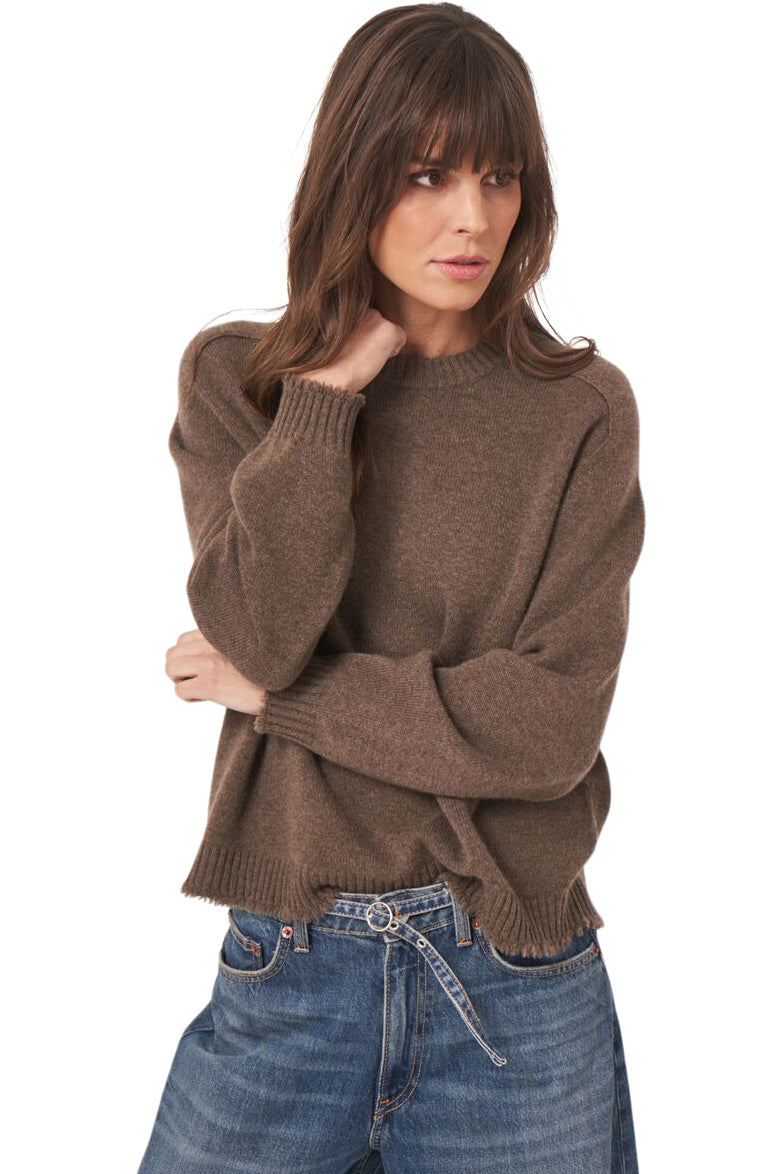 Repeat Cashmere Relaxed Fit Crewneck Sweater
in Cacao