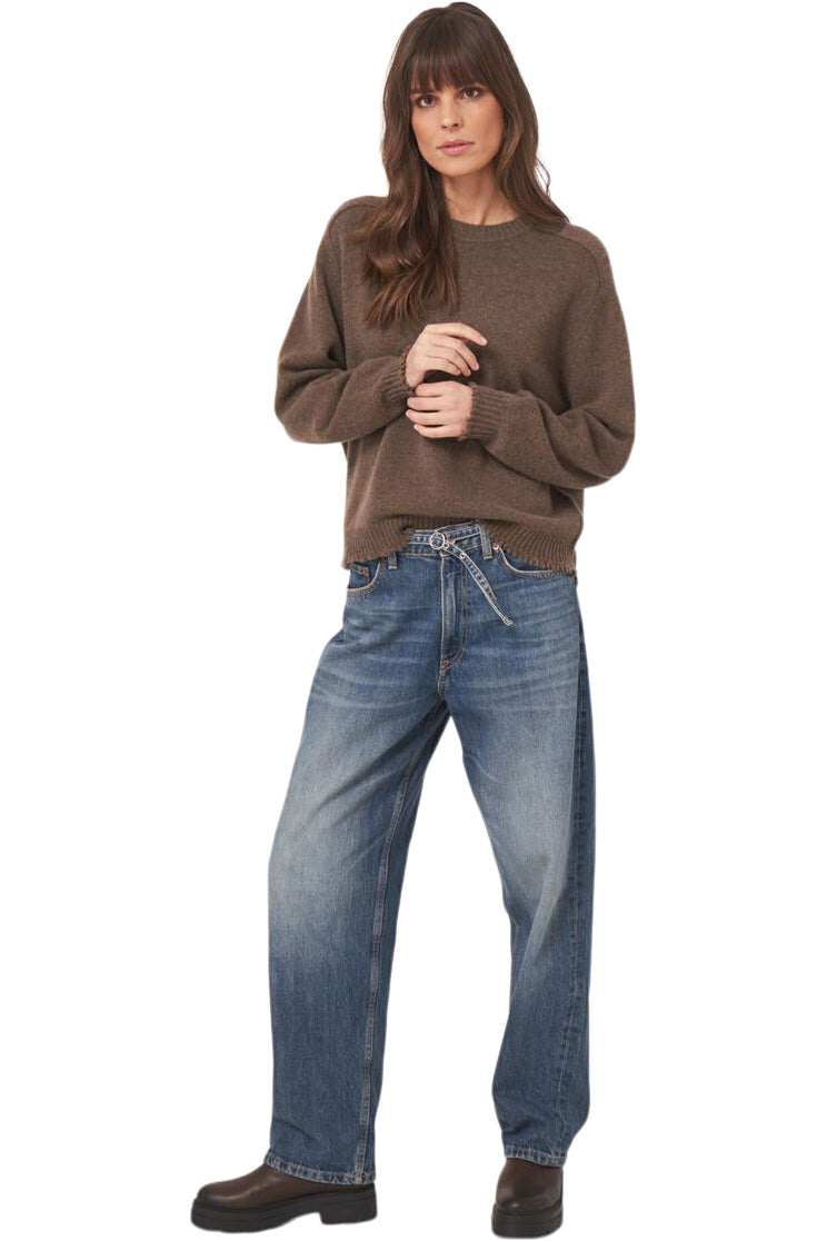 Repeat Cashmere Relaxed Fit Crewneck Sweater
in Cacao