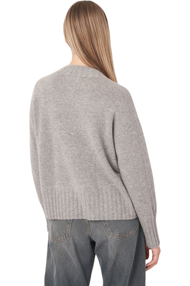 Repeat Cashmere Relaxed Fit Sweater in Light Grey