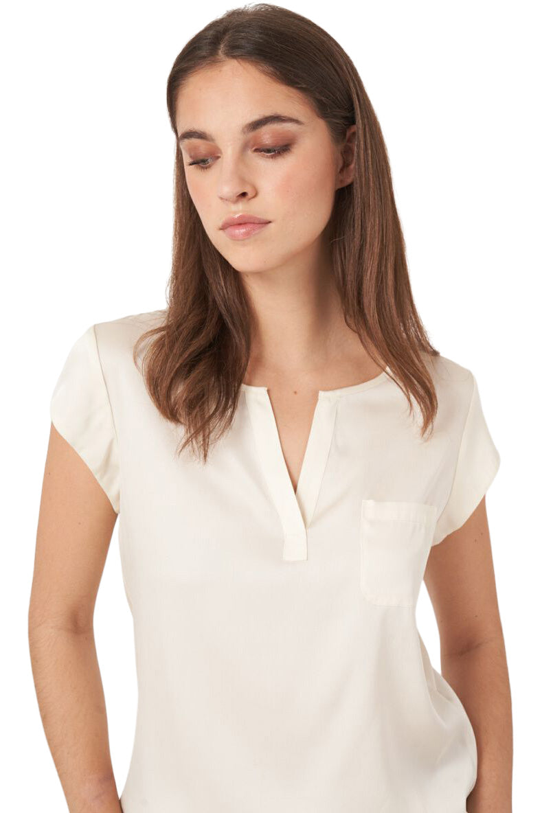 Repeat Cashmere Silk Top with Pocket
