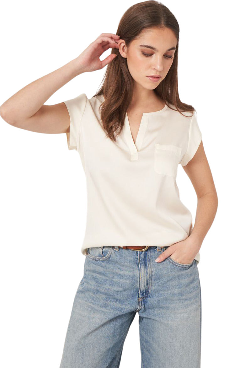 Repeat Cashmere Silk Top with Pocket