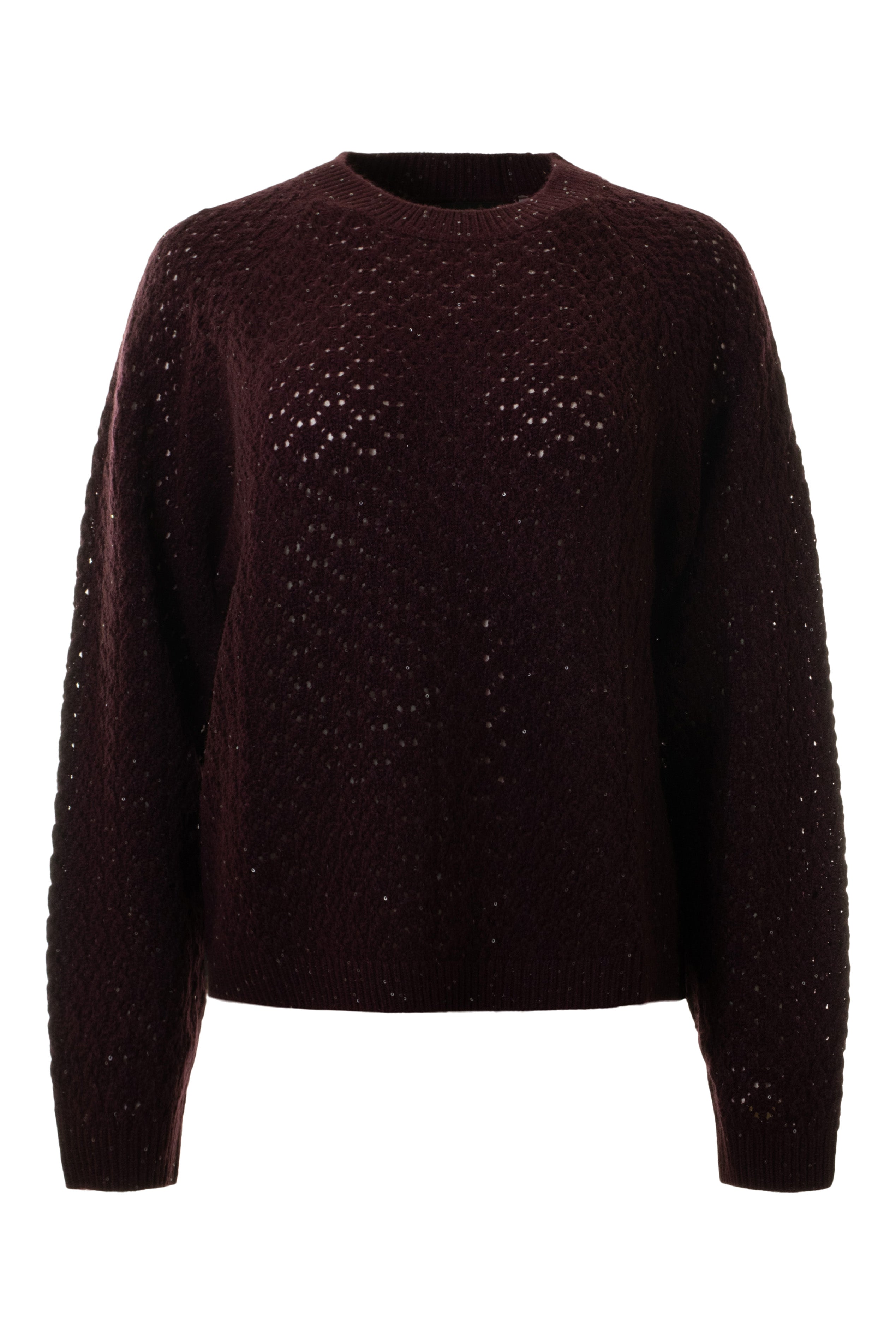 Repeat Cashmere Sweater with Mini Sequin Knit Details