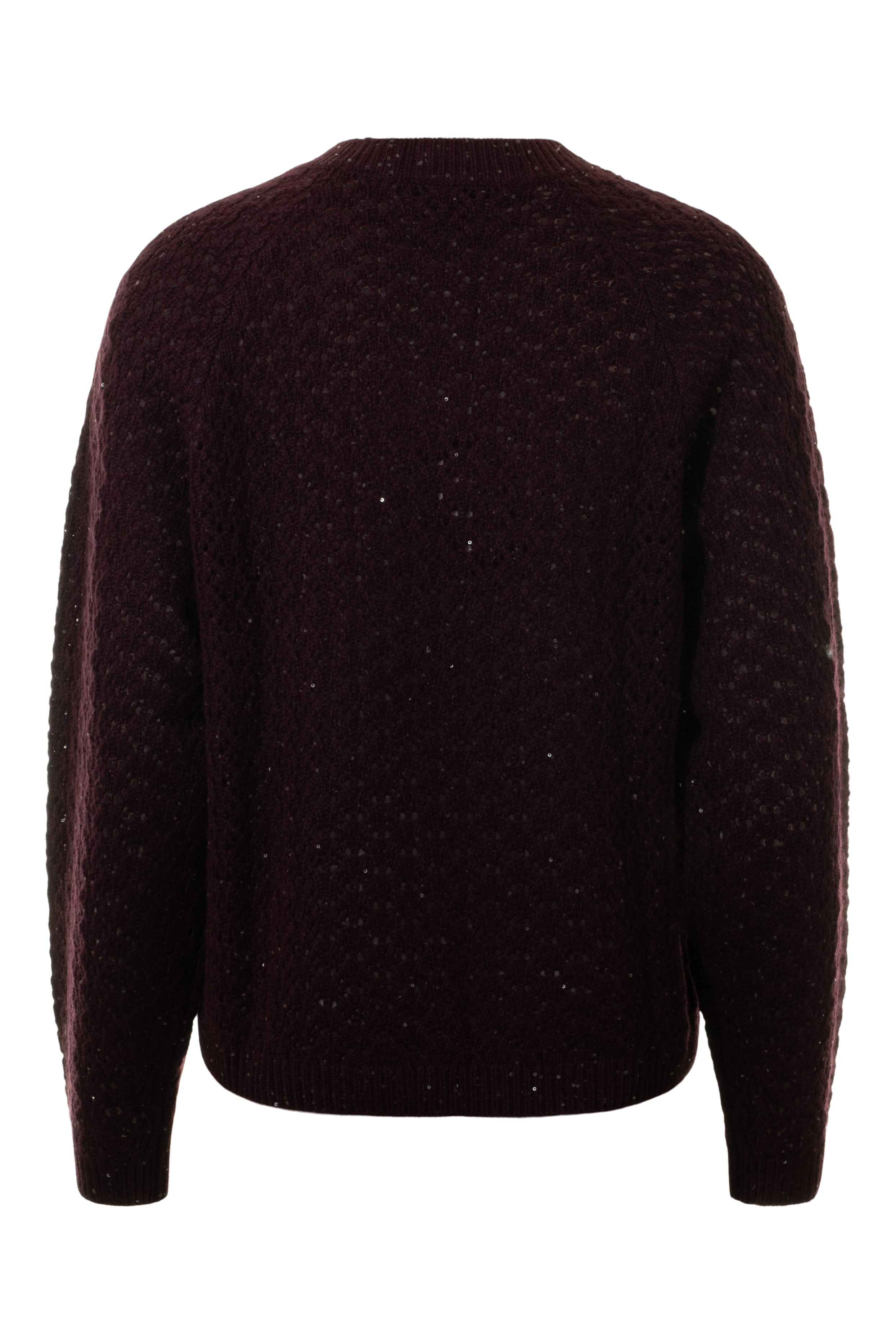 Repeat Cashmere Sweater with Mini Sequin Knit Details