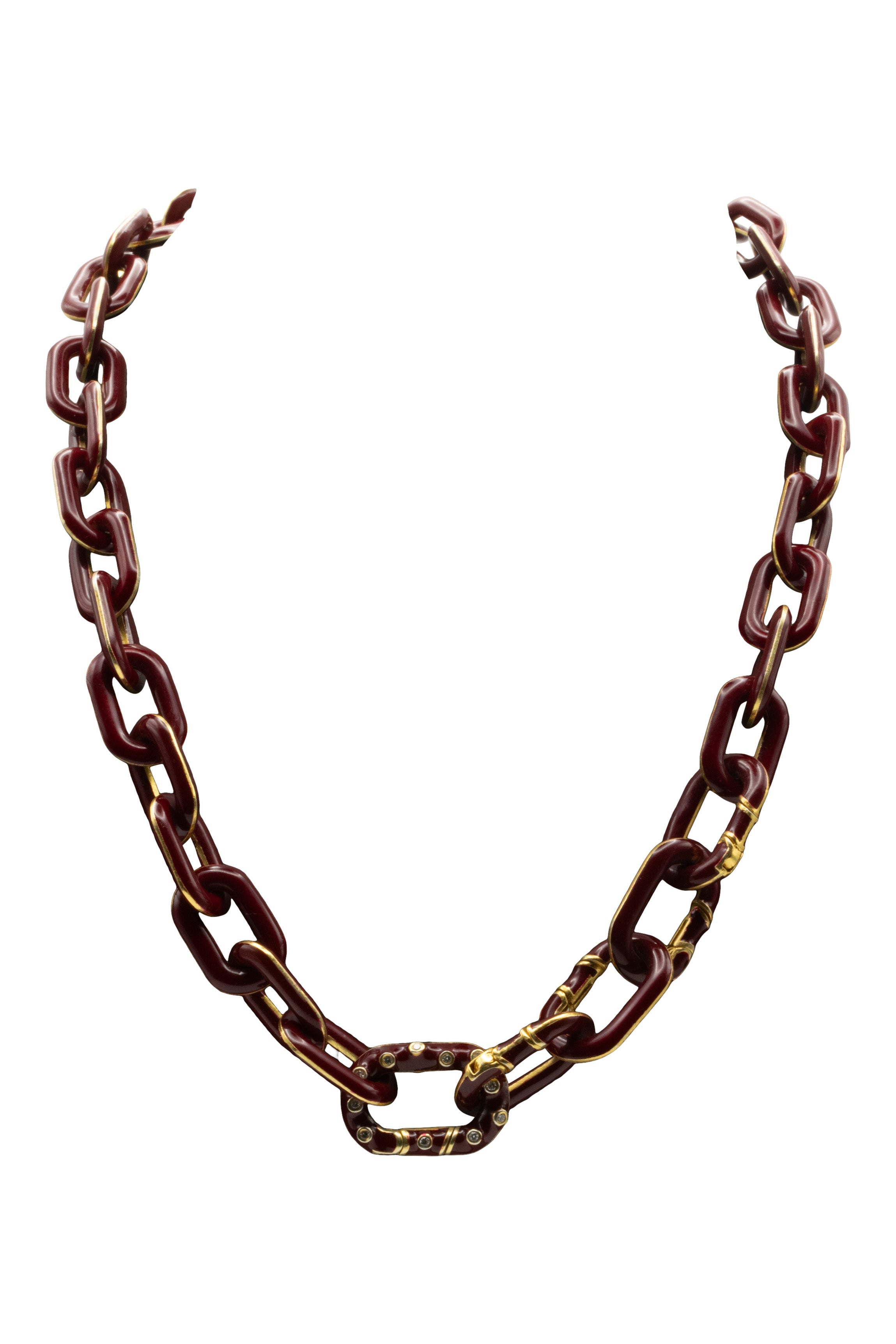 Royal Nomad Jewelry Elizabeth Link Chain in Wine