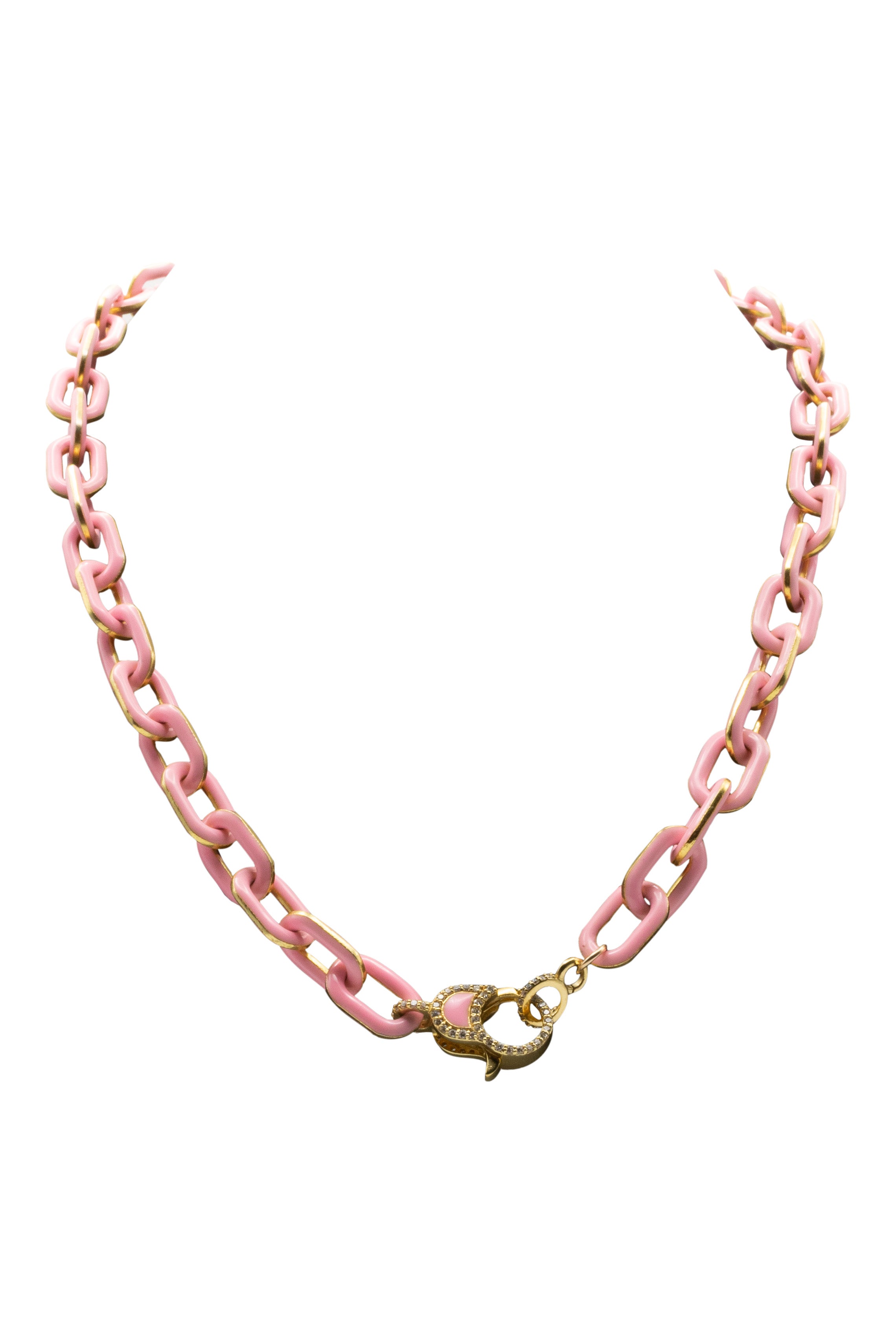 Royal Nomad Jewelry Layla Enamel Chain in Pink