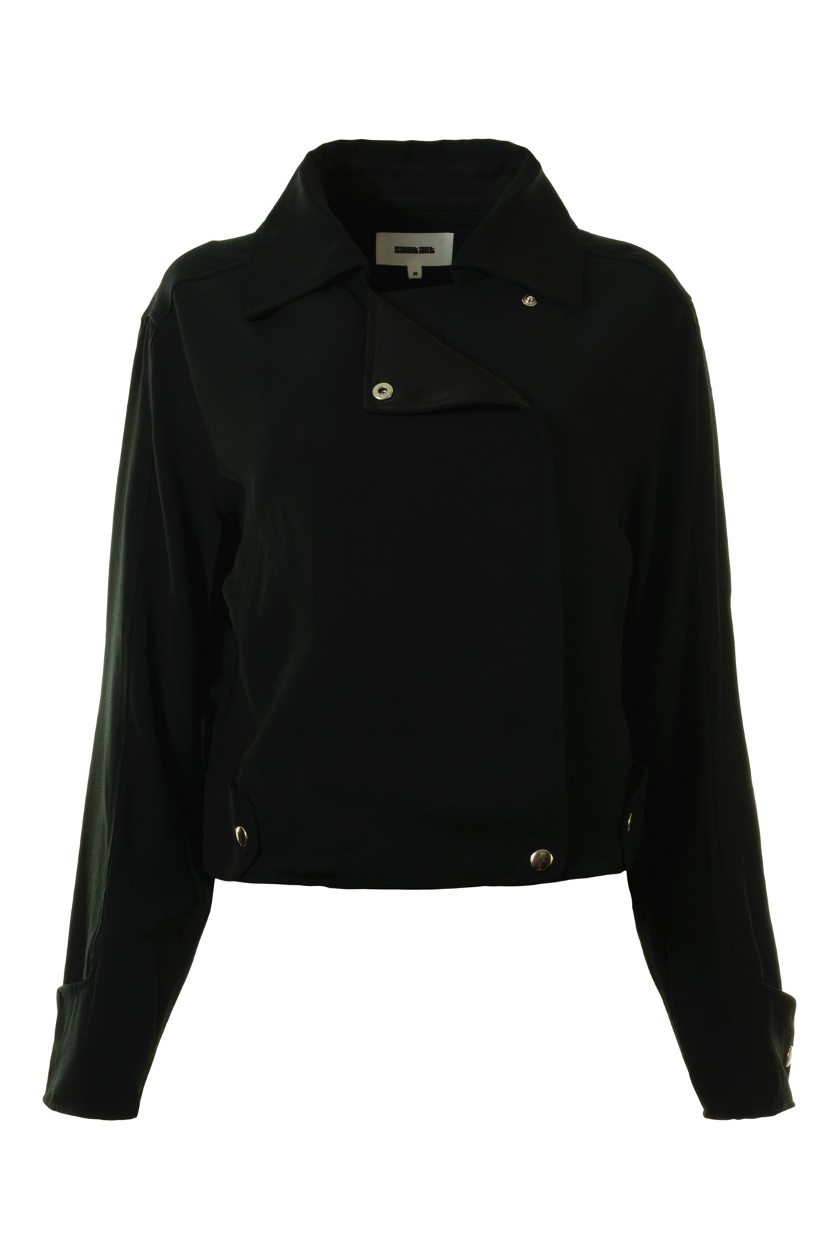 Saint Art Circe Charmeuse Jacket in Black