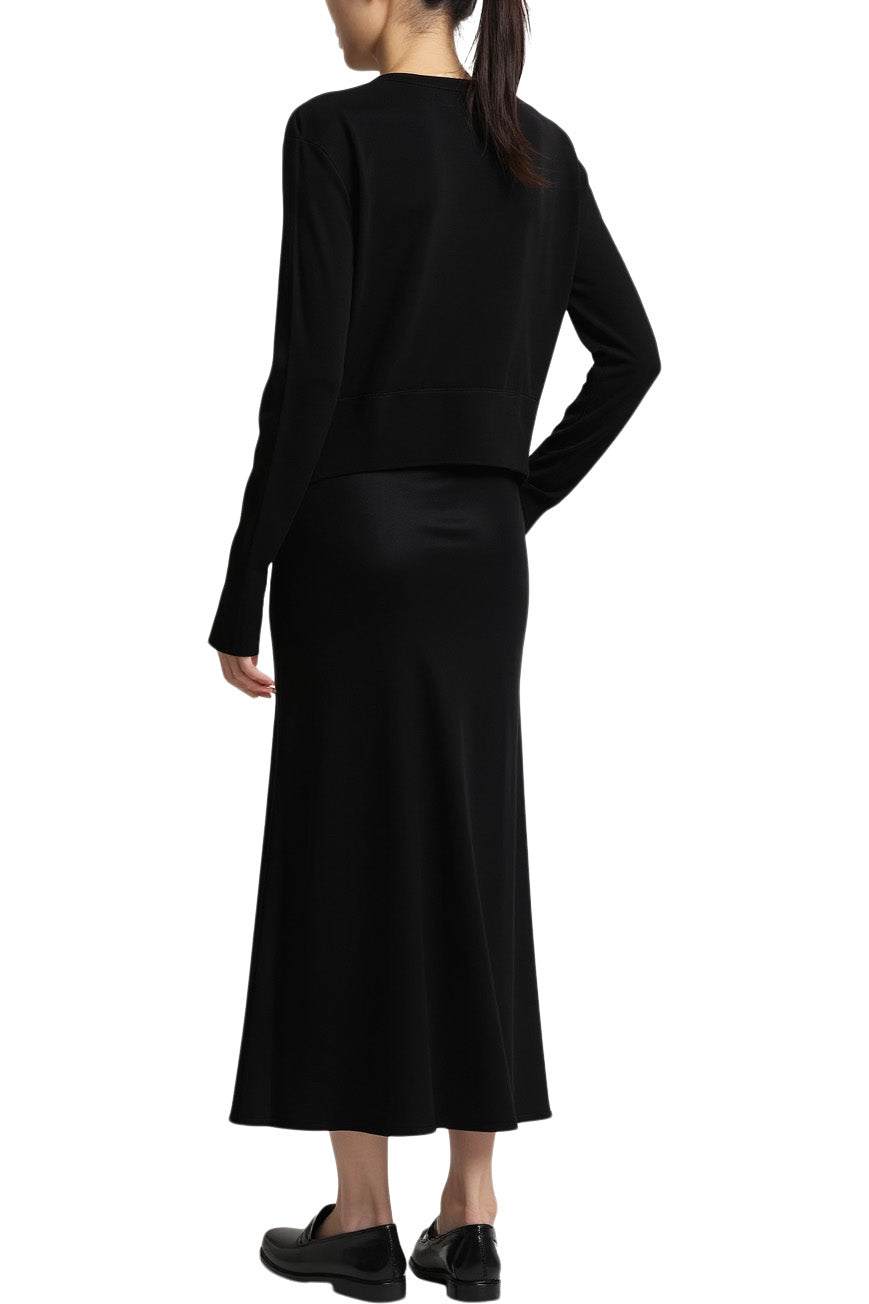 Saint Art Elodie Layered Crewneck Knit in Black