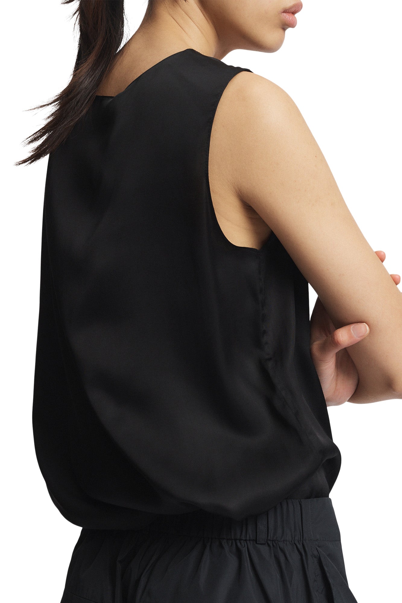 Saint Art Lola Tie Blouse in Black