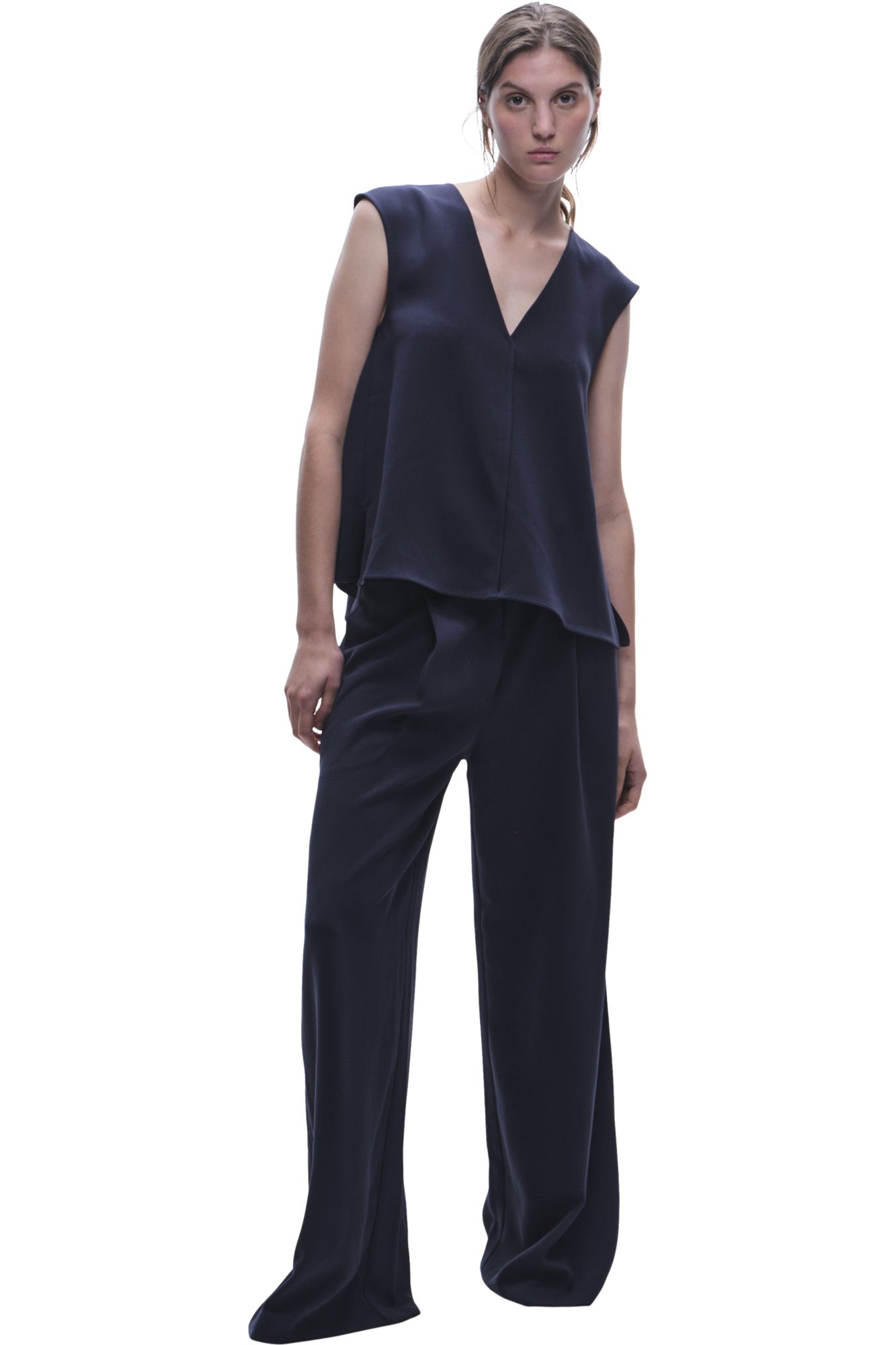 Saint Art Samantha Swing Top in Navy Crepe