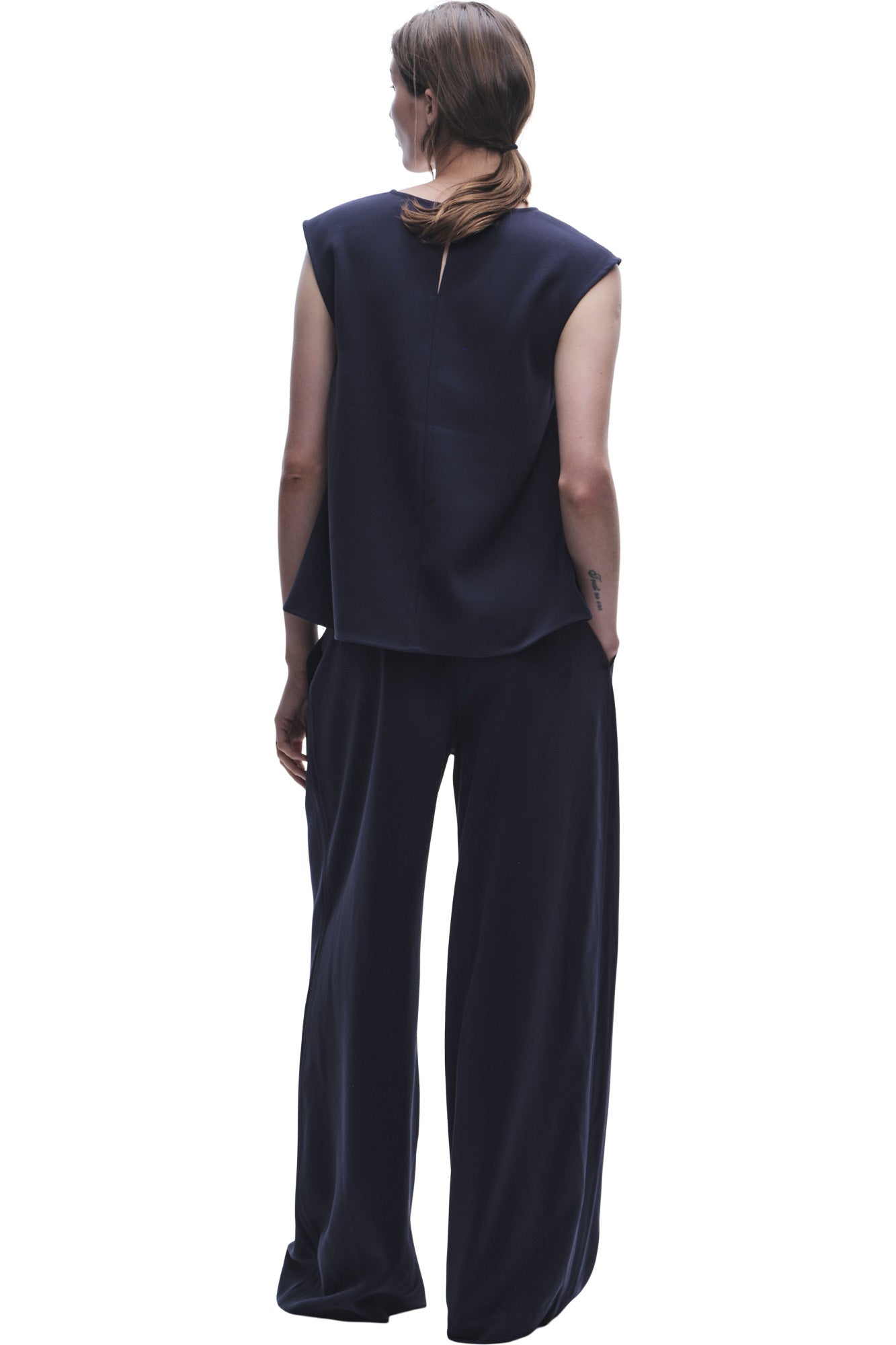 Saint Art Samantha Swing Top in Navy Crepe