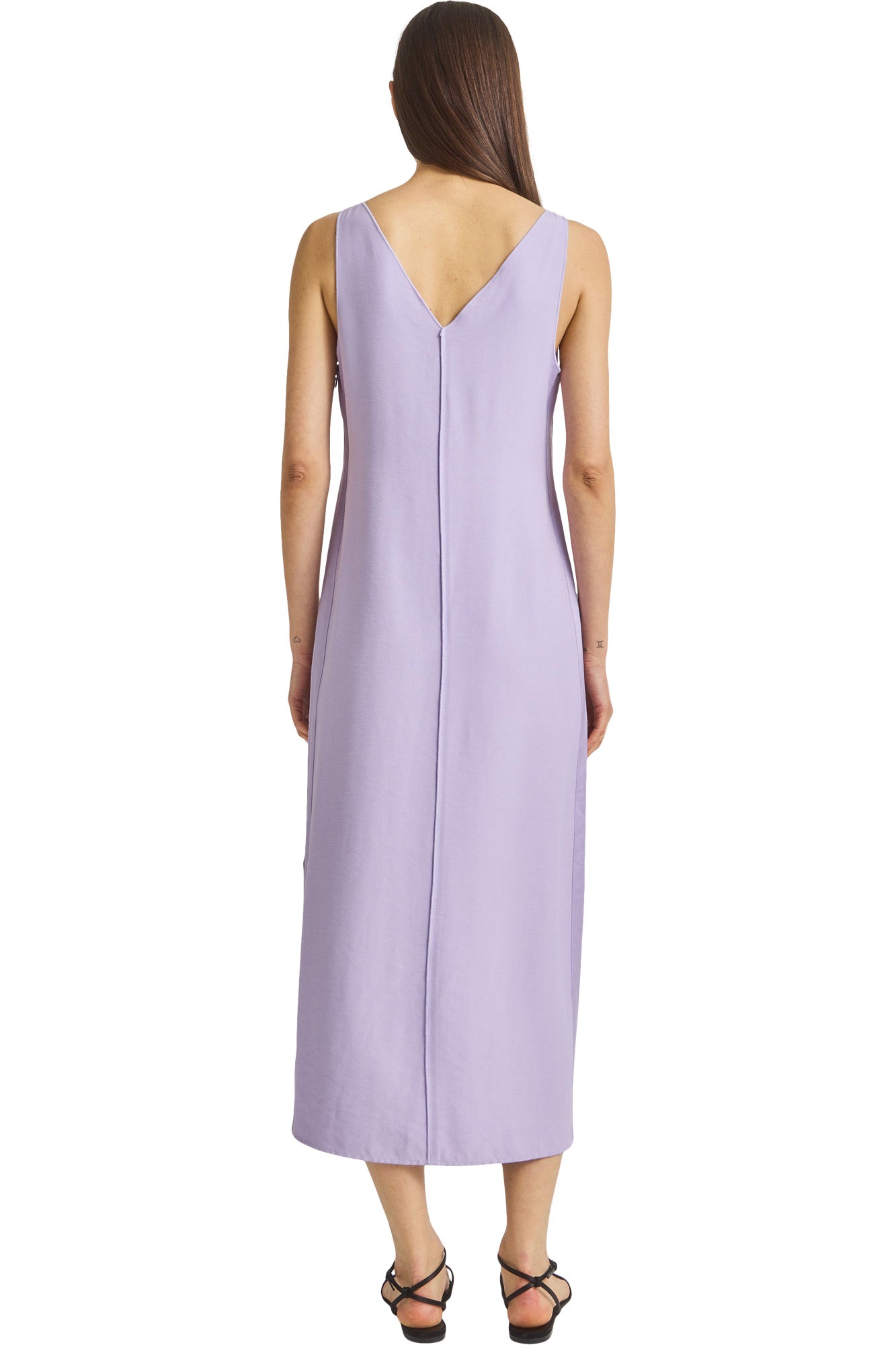 Saint Art Walker V-neck Dress in Lilac