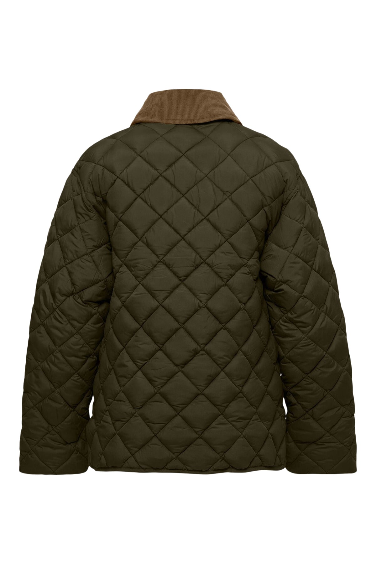 Save The Duck Jodie Quilted Jacket in Snake Green