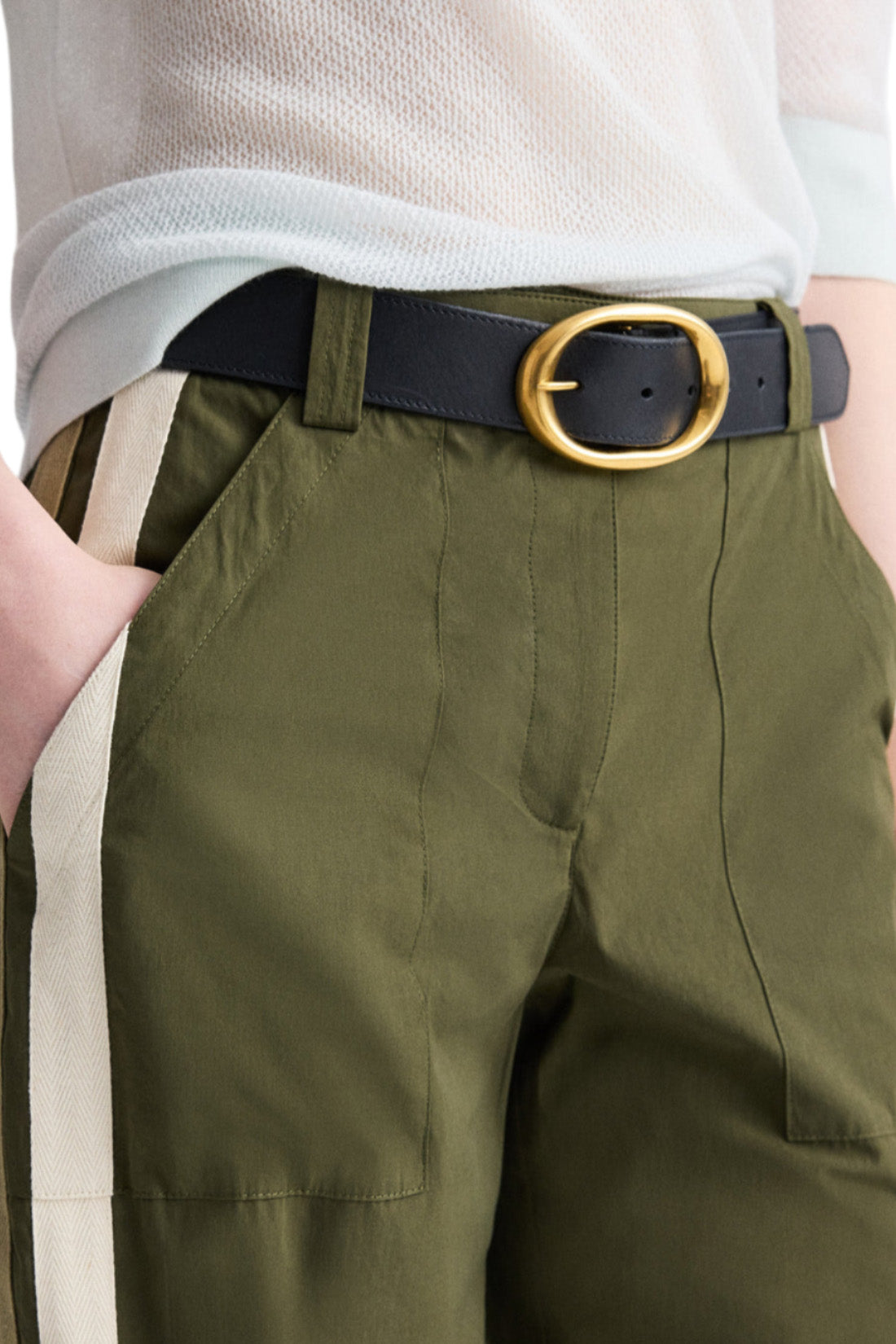 TWP Isabelle Pant in Military