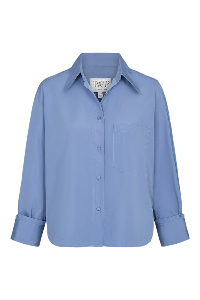 TWP J.D. Button Up Shirt in Country Blue