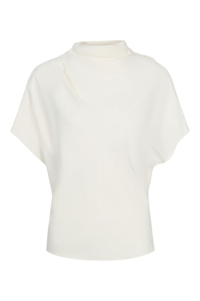 TWP Mockneck Tee in Bone